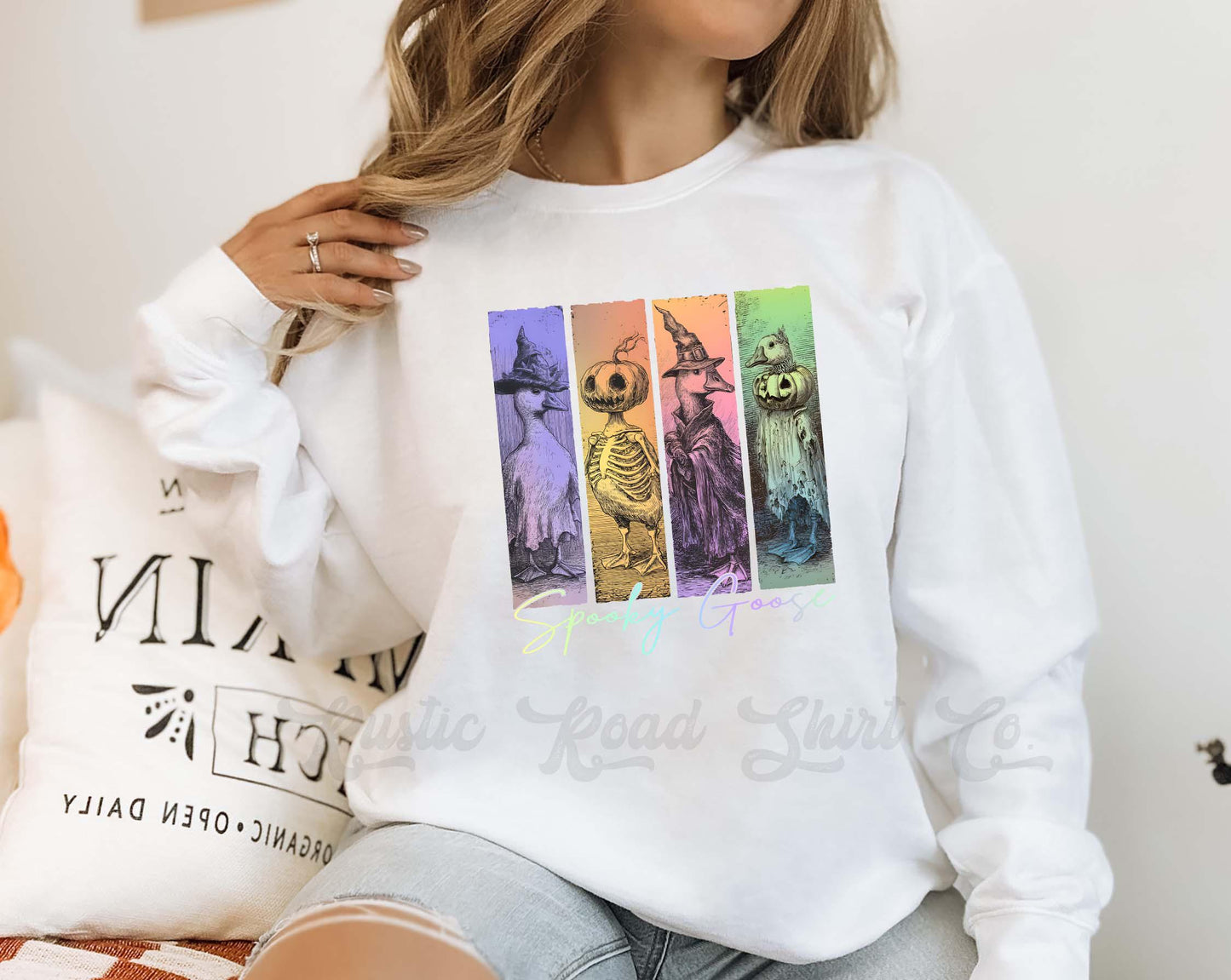 Goose Halloween Sweatshirt, Women's Halloween Sweatshirt, Retro Halloween Sweatshirt, Toddler Halloween Sweatshirt