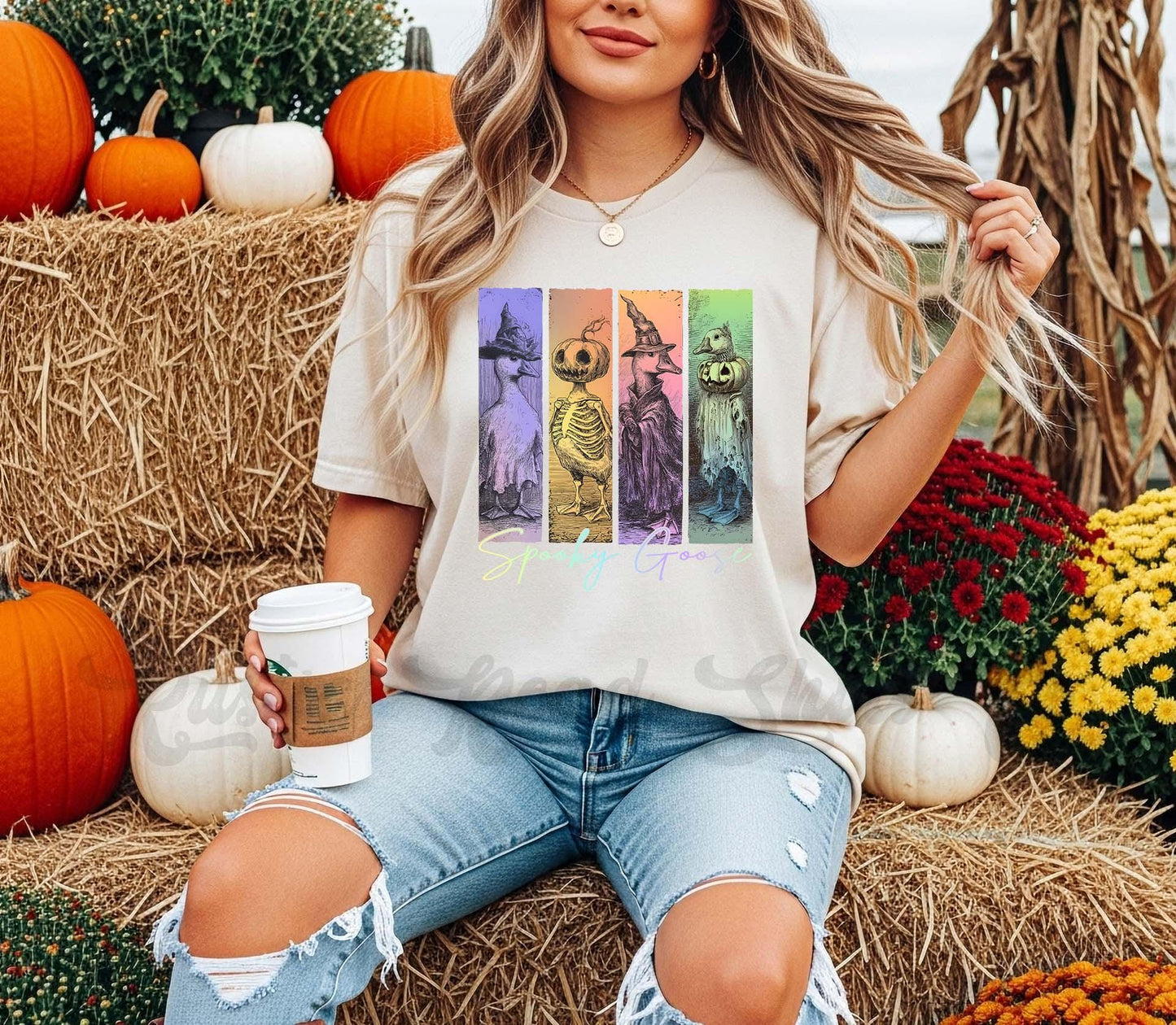Goose Halloween Shirt, Funny Halloween Shirt, Comfort Colors Halloween Shirt, Womens Halloween Shirt