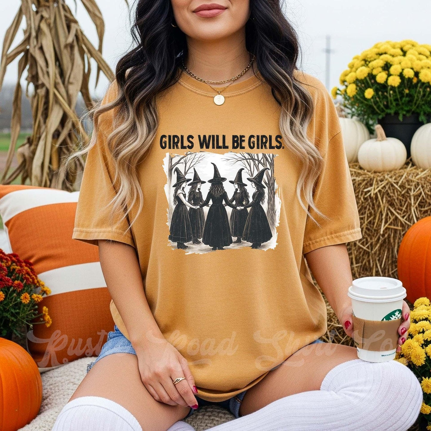 Girls will be Girls Halloween shirt, Funny Halloween Shirt, Comfort Colors Halloween Shirt, Womens Halloween Shirt
