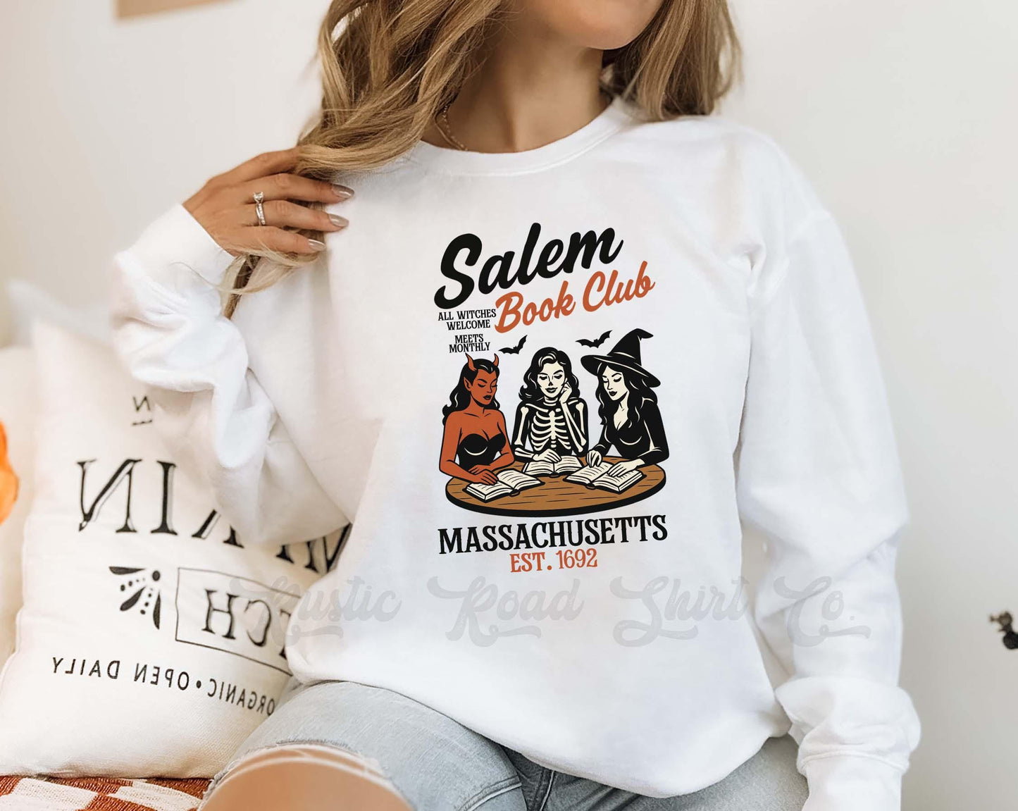 Book Halloween Sweatshirt, Women's Halloween Sweatshirt, Retro Halloween Sweatshirt, Toddler Halloween Sweatshirt