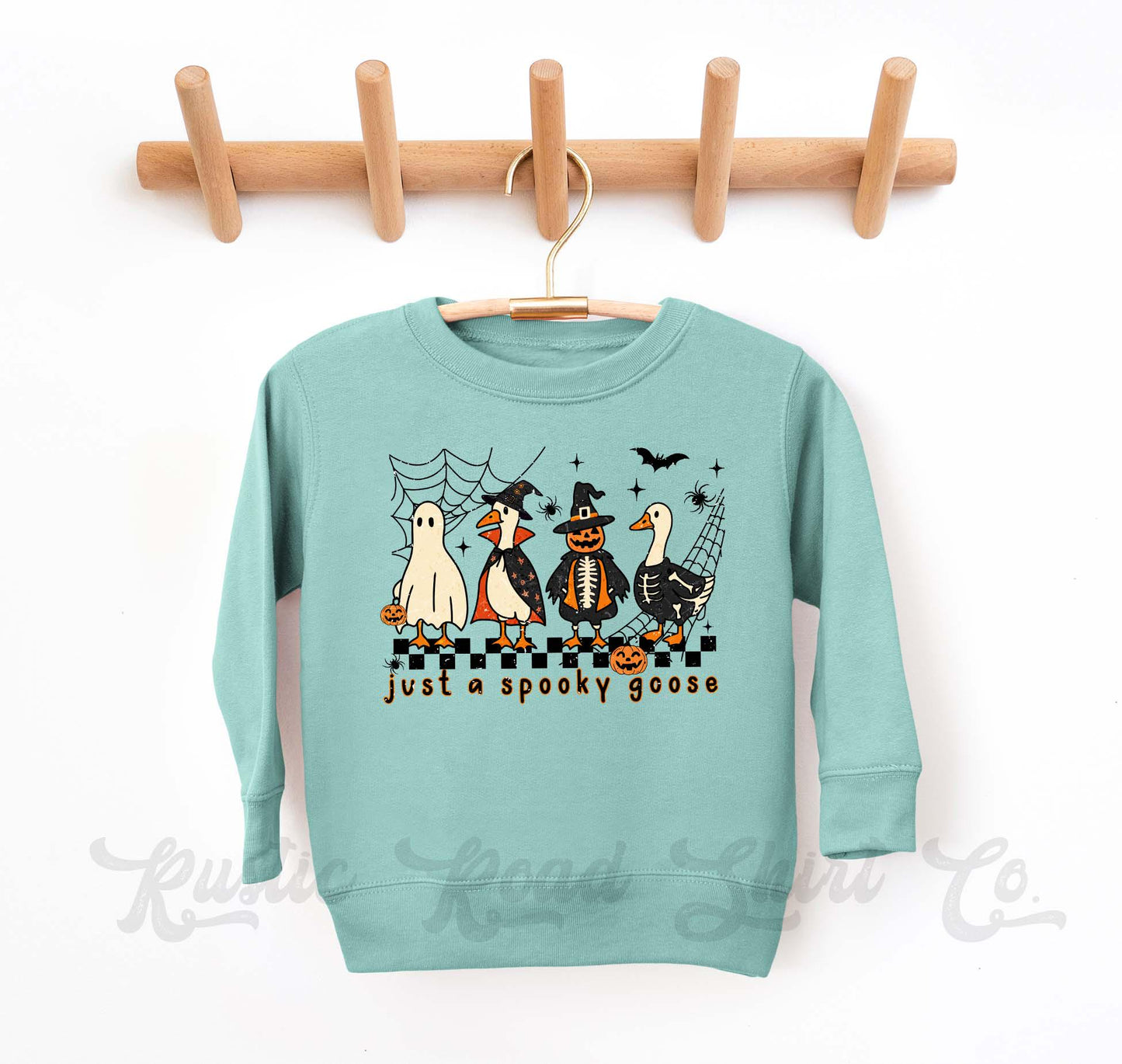 Spooky Goose Sweatshirt, Halloween Sweatshirt, Kids Halloween Sweatshirt, Retro Halloween Sweatshirt, Ghost Neon Shirt
