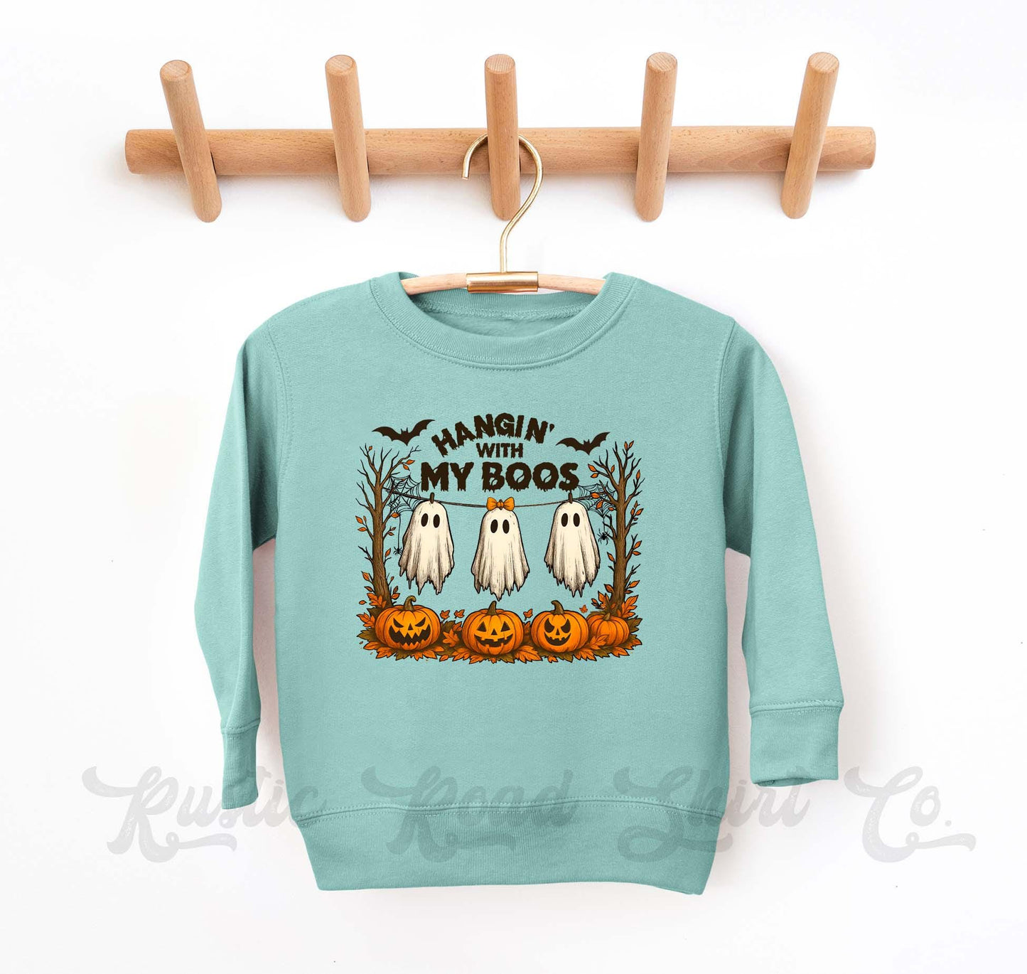 Hanging with my Boos Halloween Sweatshirt, Halloween Sweatshirt, Kids Halloween Sweatshirt, Retro Halloween Sweatshirt, Ghost Neon Shirt