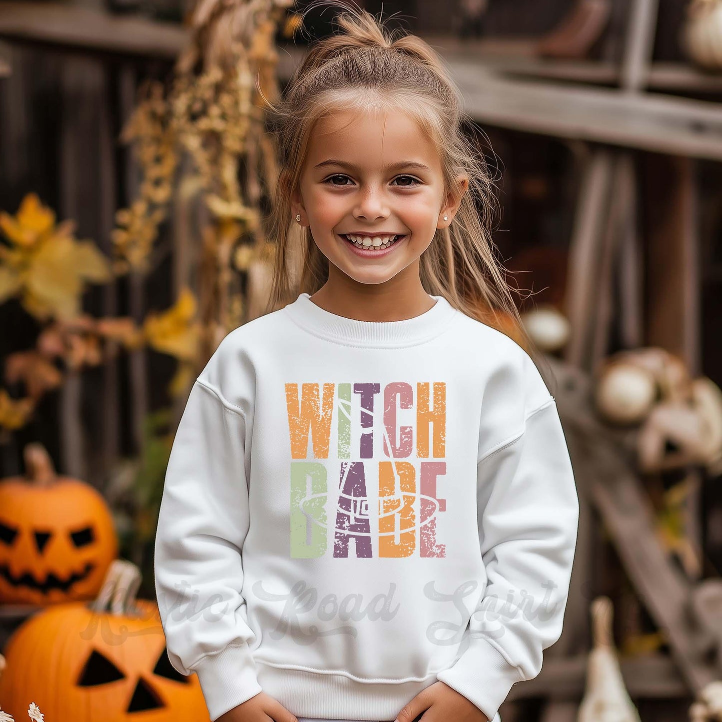Witch Sweatshirt, Halloween Sweatshirt, Kids Halloween Sweatshirt, Retro Halloween Sweatshirt, Ghost Neon Shirt
