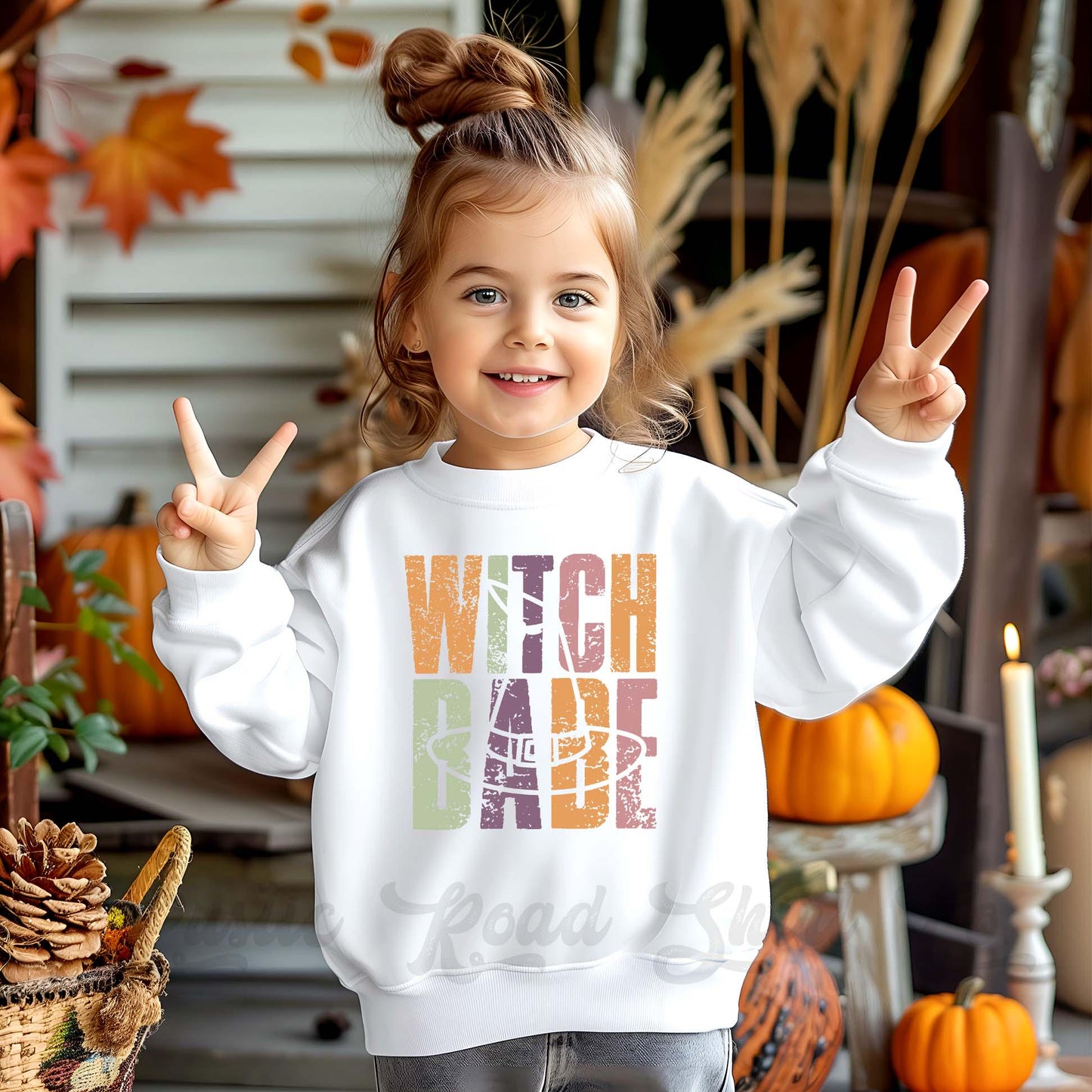Witch Sweatshirt, Halloween Sweatshirt, Kids Halloween Sweatshirt, Retro Halloween Sweatshirt, Ghost Neon Shirt
