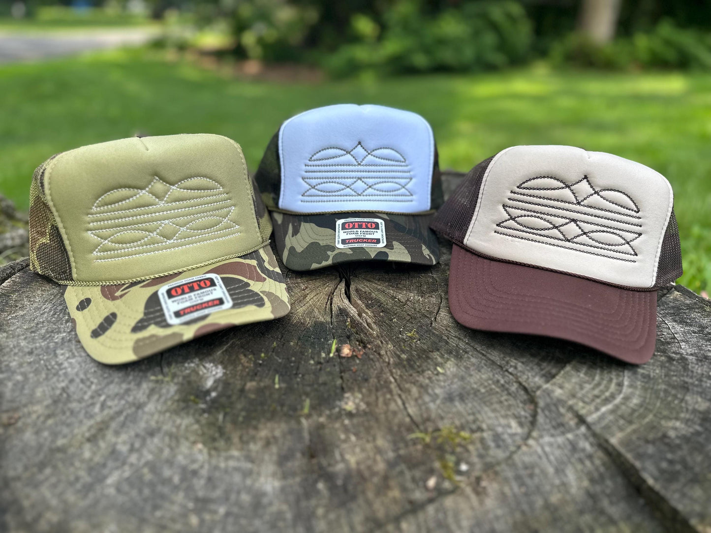 Boot Stitch Trucker Hat, Western Cowboy Trucker Hat, Funny Trucker Hat, Retro Trucker Hat