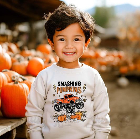 Monster Truck Boys Sweatshirt, Halloween Sweatshirt, Kids Halloween Sweatshirt, Retro Halloween Sweatshirt, Ghost Neon Shirt