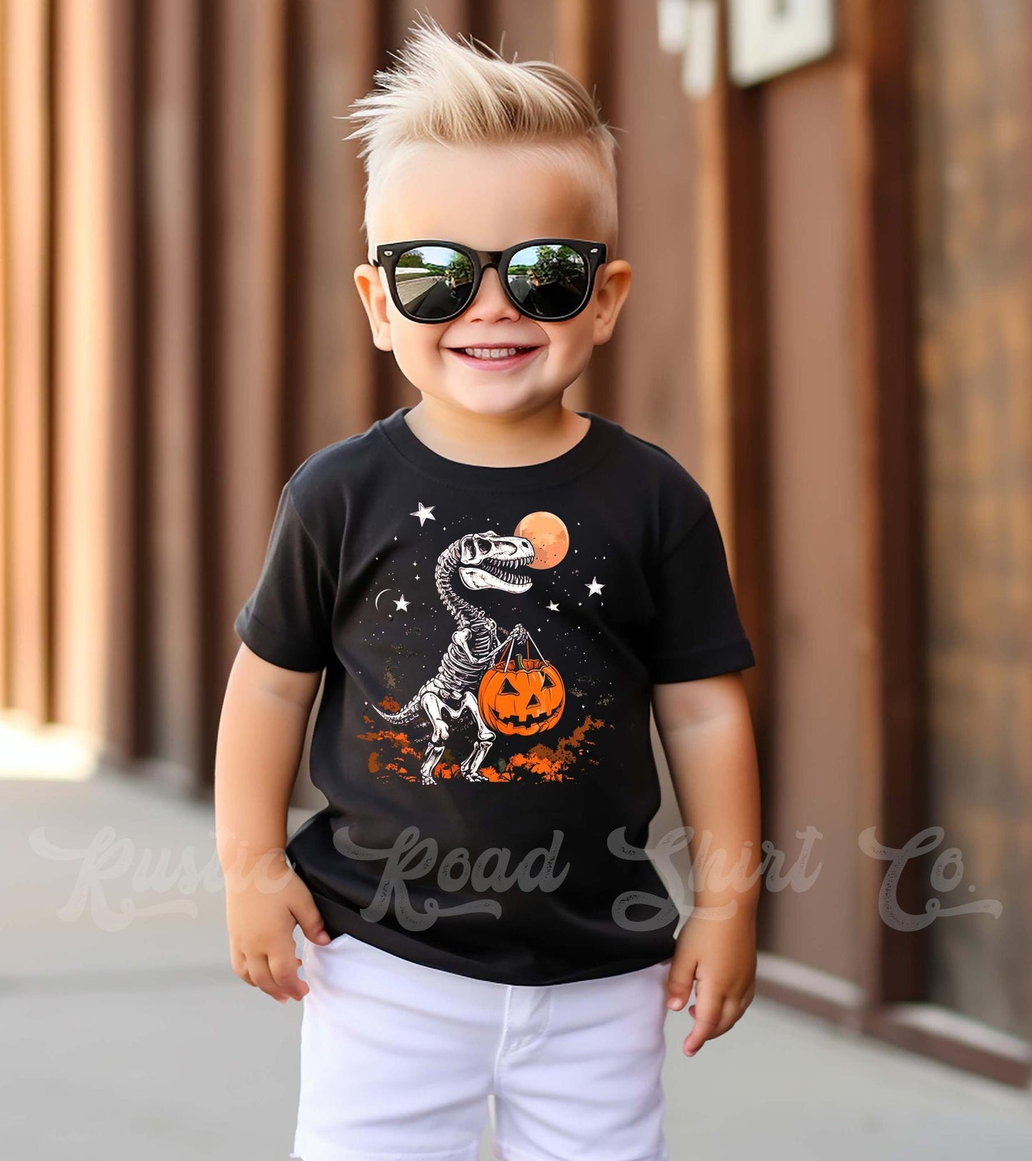 Dinosaur Halloween Shirt, Halloween Boys T-Shirt, Boys Boo Shirt, Youth Halloween Shirt
