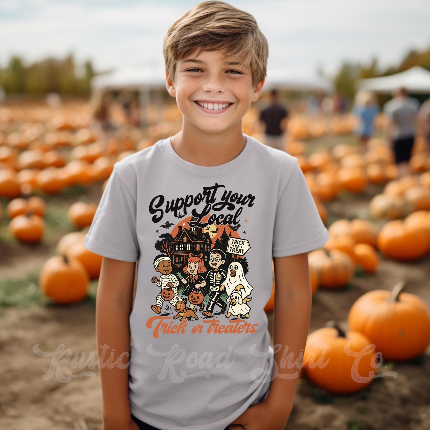 Trick Or Treating Shirt, Halloween Boys T-Shirt, Boys Boo Shirt, Youth Halloween Shirt