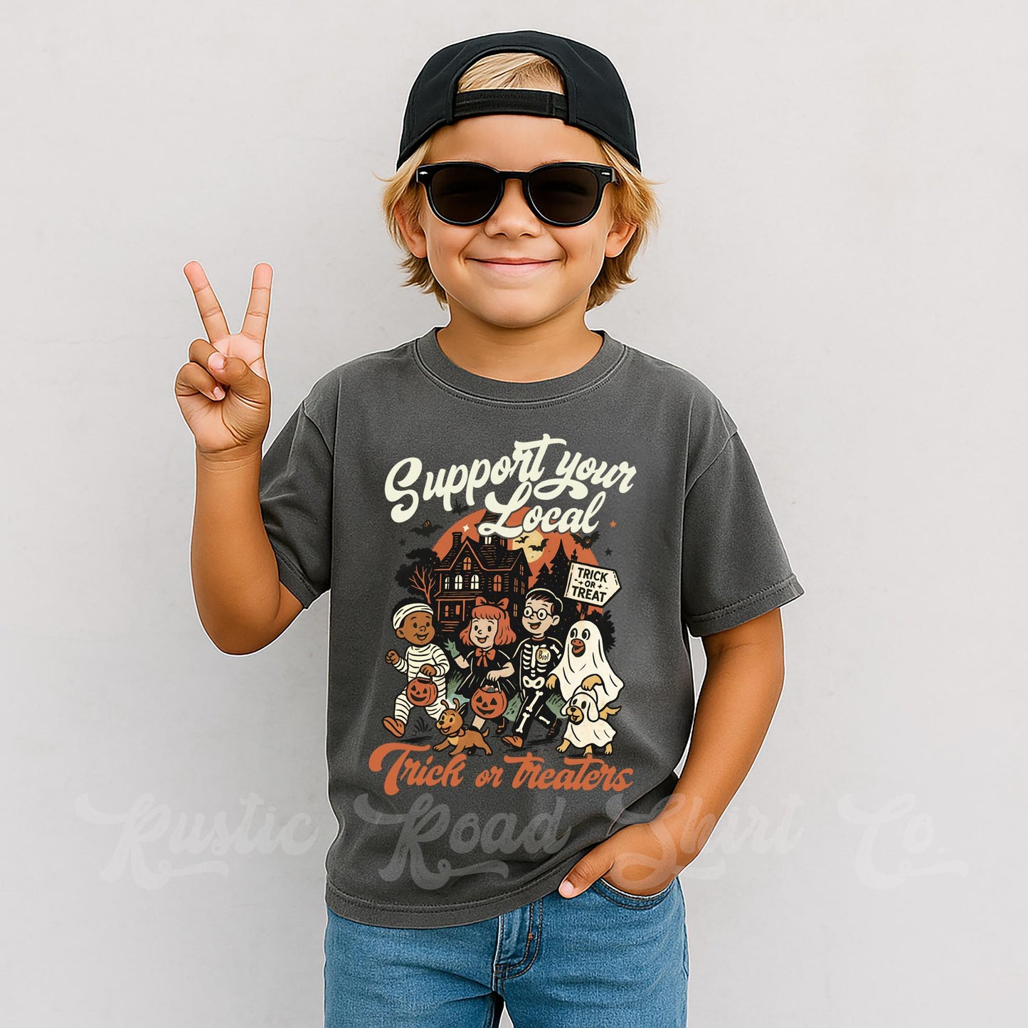 Trick Or Treating Shirt, Halloween Boys T-Shirt, Boys Boo Shirt, Youth Halloween Shirt
