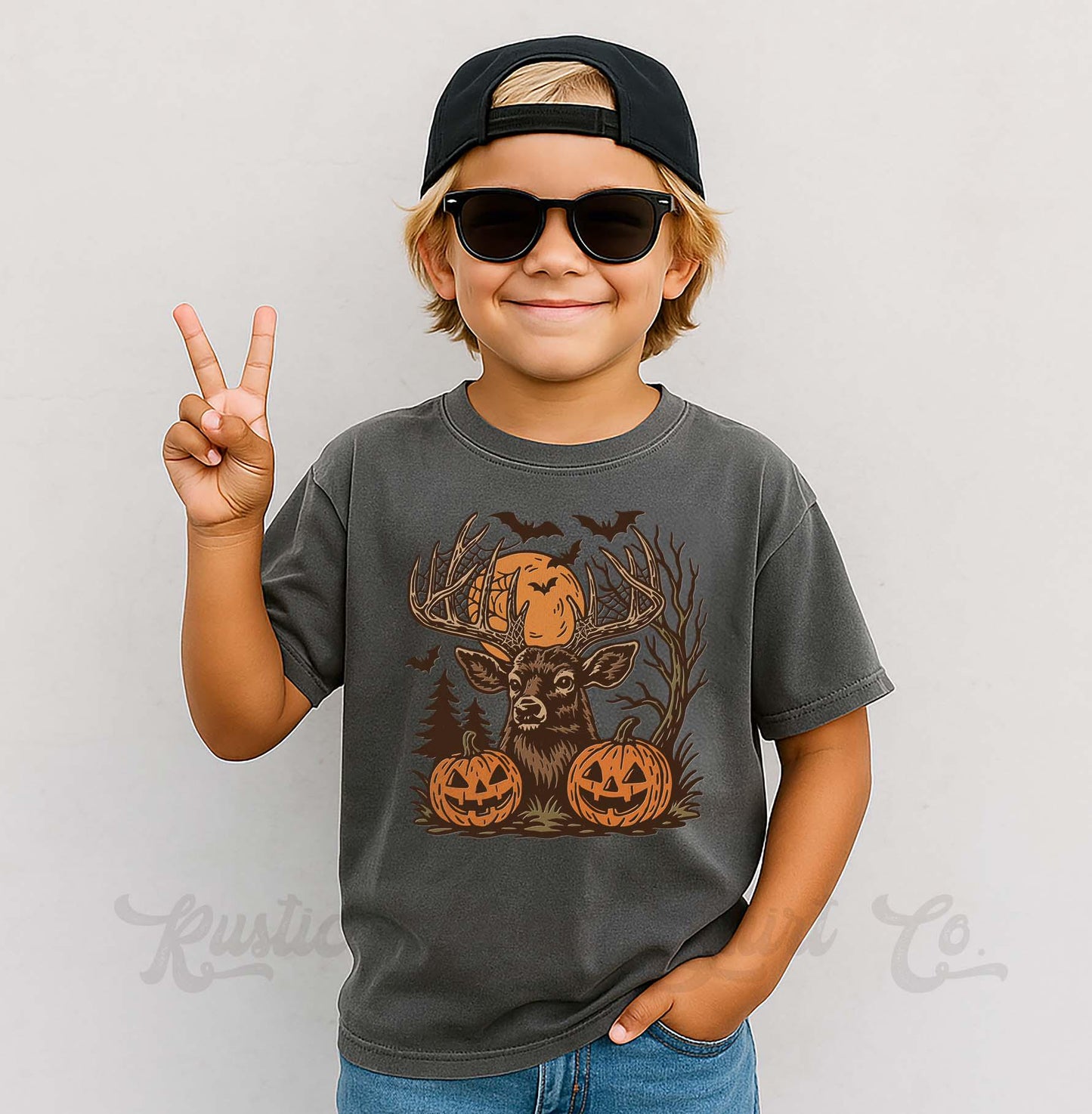 Toddler Hunting Halloween Shirt, Halloween Boys T-Shirt, Boys Boo Shirt, Youth Halloween Shirt