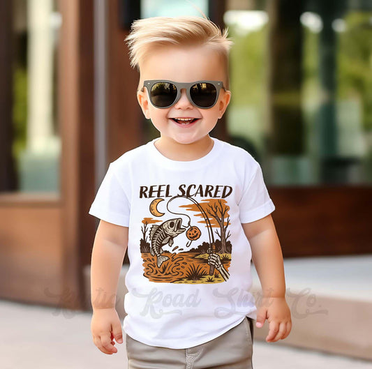 Toddler Fishing Halloween Shirt, Halloween Boys T-Shirt, Boys Boo Shirt, Youth Halloween Shirt