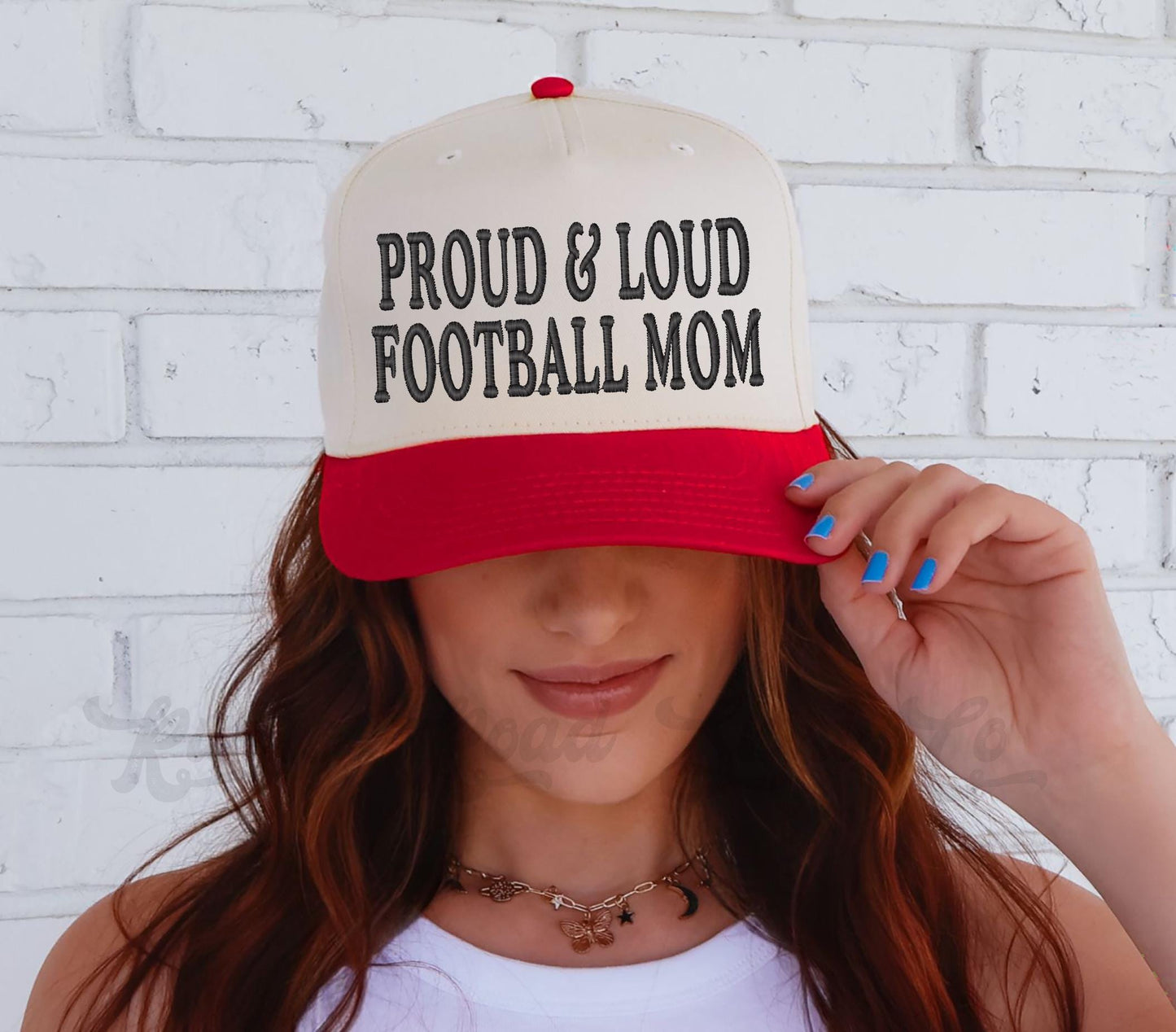 Football Mom Trucker Hat, Custom Embroidered Hat, Football Trucker Hat, Embroidered Team Hat, Custom Trucker Hat