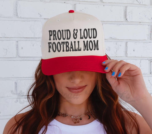 Football Mom Trucker Hat, Custom Embroidered Hat, Football Trucker Hat, Embroidered Team Hat, Custom Trucker Hat