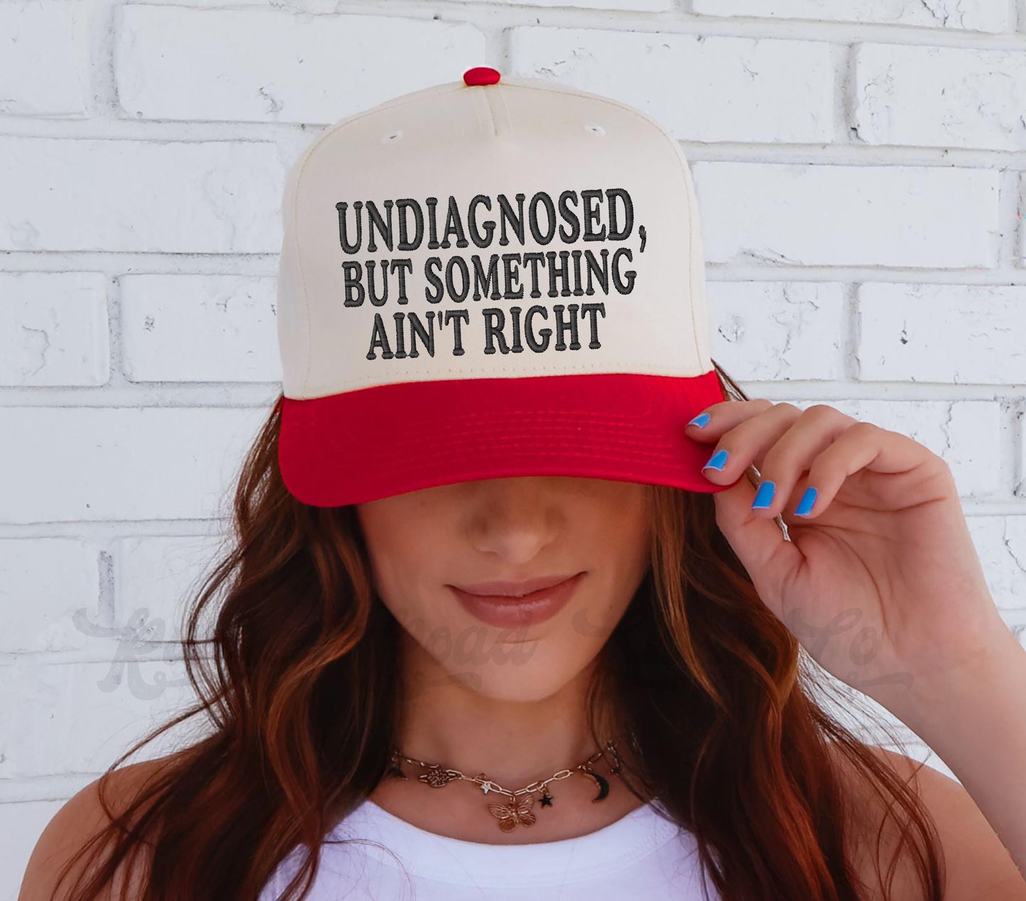 Undiagnosed Hat, Funny Trucker Hat, Custom Embroidered Hat, Otto Trucker Hat, Embroidered Hat, Custom Trucker Hat
