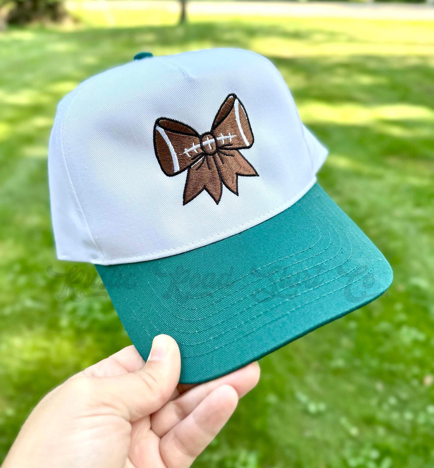 Football Trucker Hat, Custom Embroidered Hat, Football Mom Trucker Hat, Embroidered Team Hat, Custom Trucker Hat