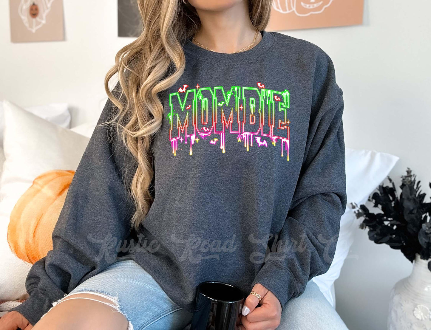 Mombie Halloween Sweatshirt, Mom Halloween Shirt, Vintage Halloween Sweatshirt, Retro Halloween Sweatshirt, Toddler Halloween Sweatshirt