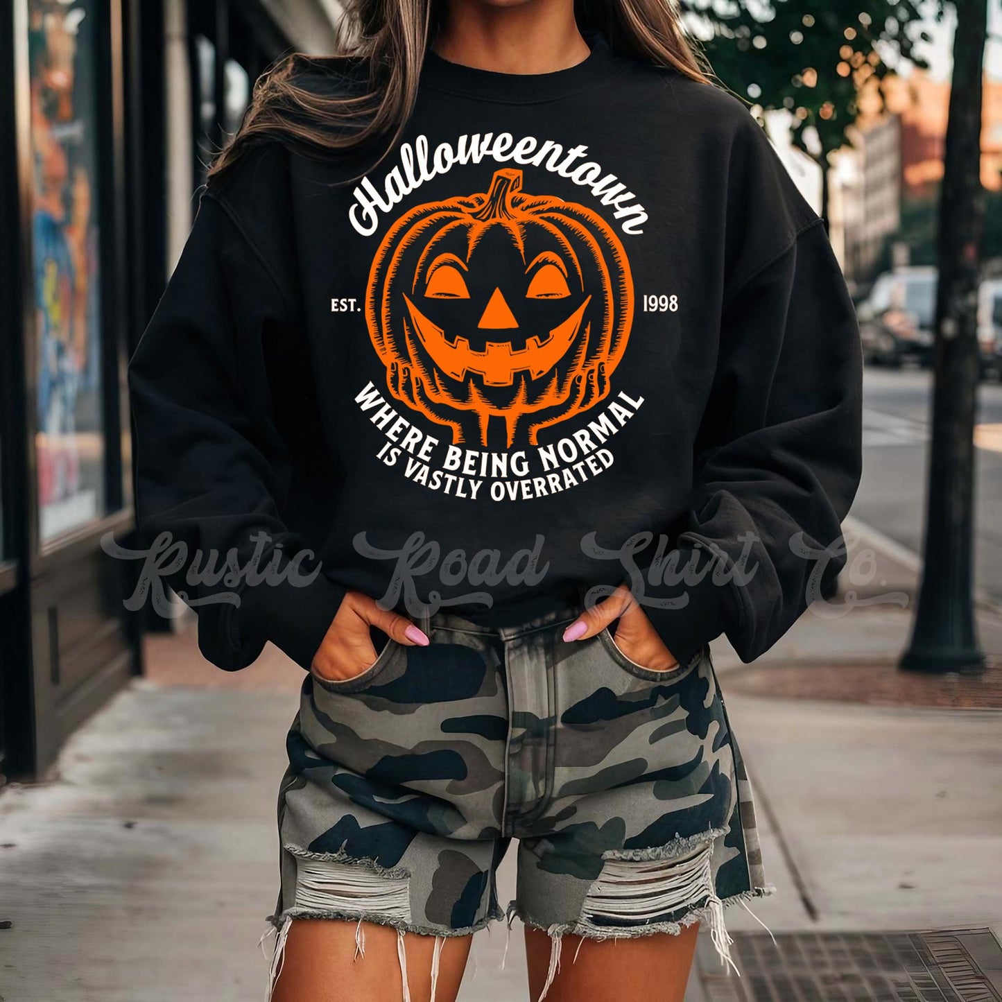 Halloweentown Sweatshirt, Mom Halloween Shirt, Vintage Halloween Sweatshirt, Retro Halloween Sweatshirt, Toddler Halloween Sweatshirt