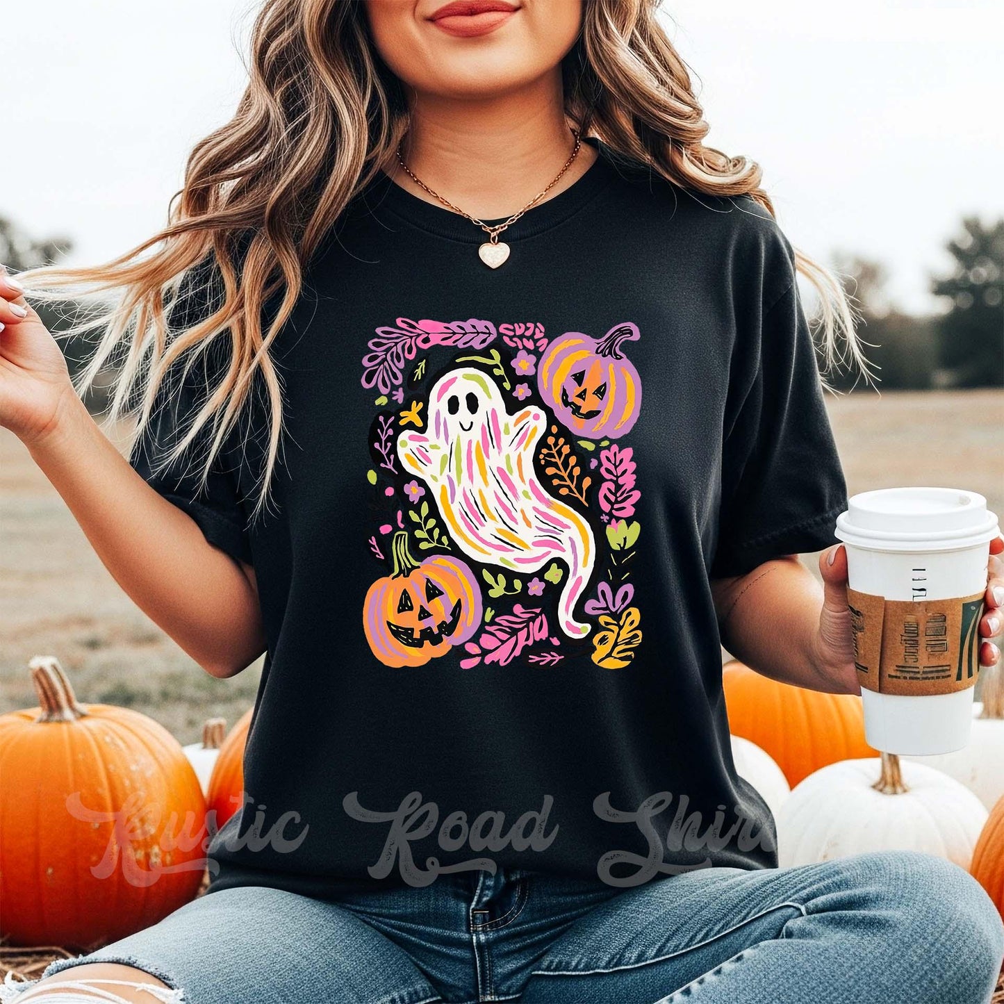 Retro Ghost Halloween Shirt, Halloween Shirt, Comfort Colors Halloween Shirt, Womens Halloween Shirt