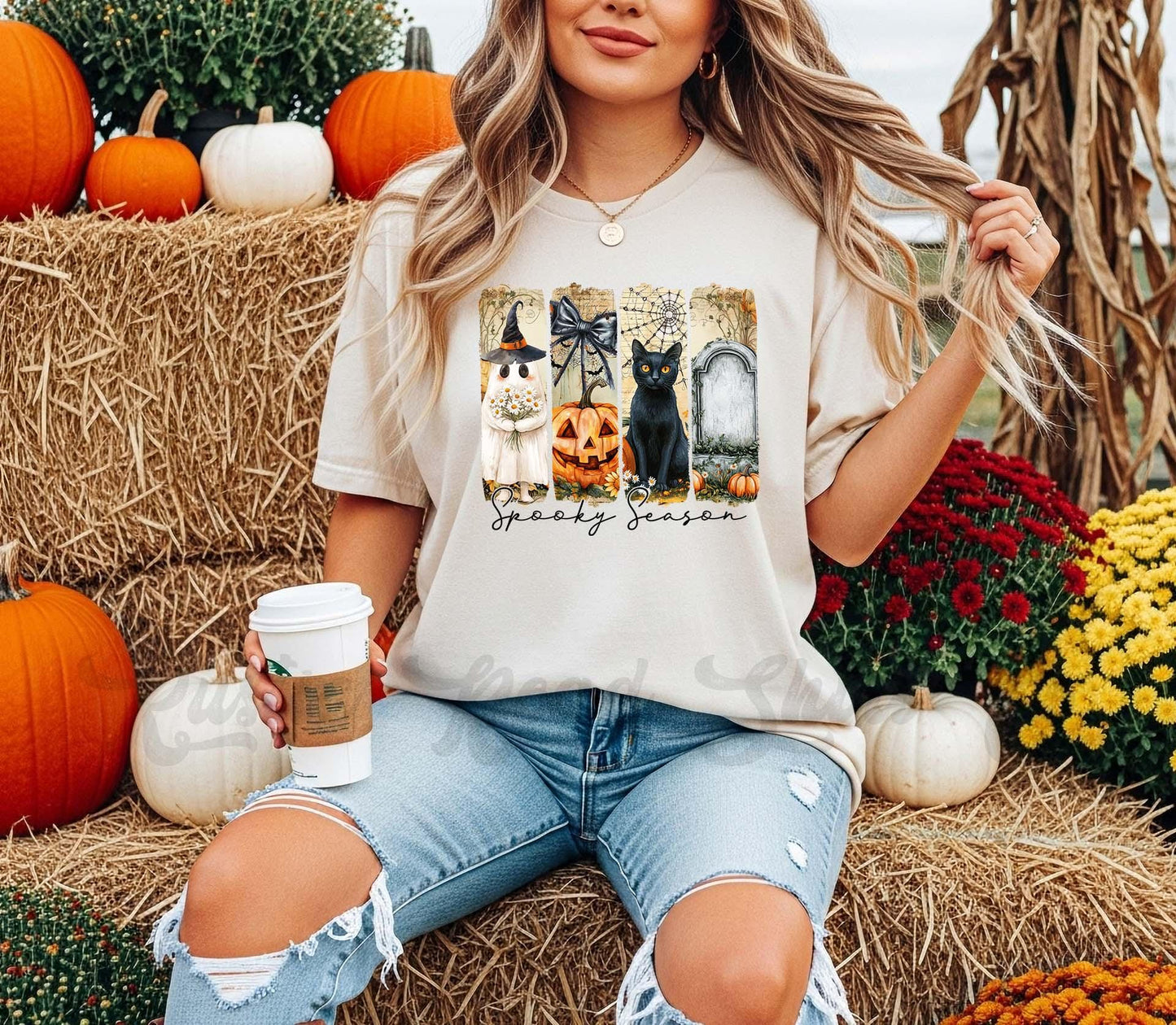 Cat Halloween Shirt, Halloween Shirt, Comfort Colors Halloween Shirt, Womens Halloween Shirt