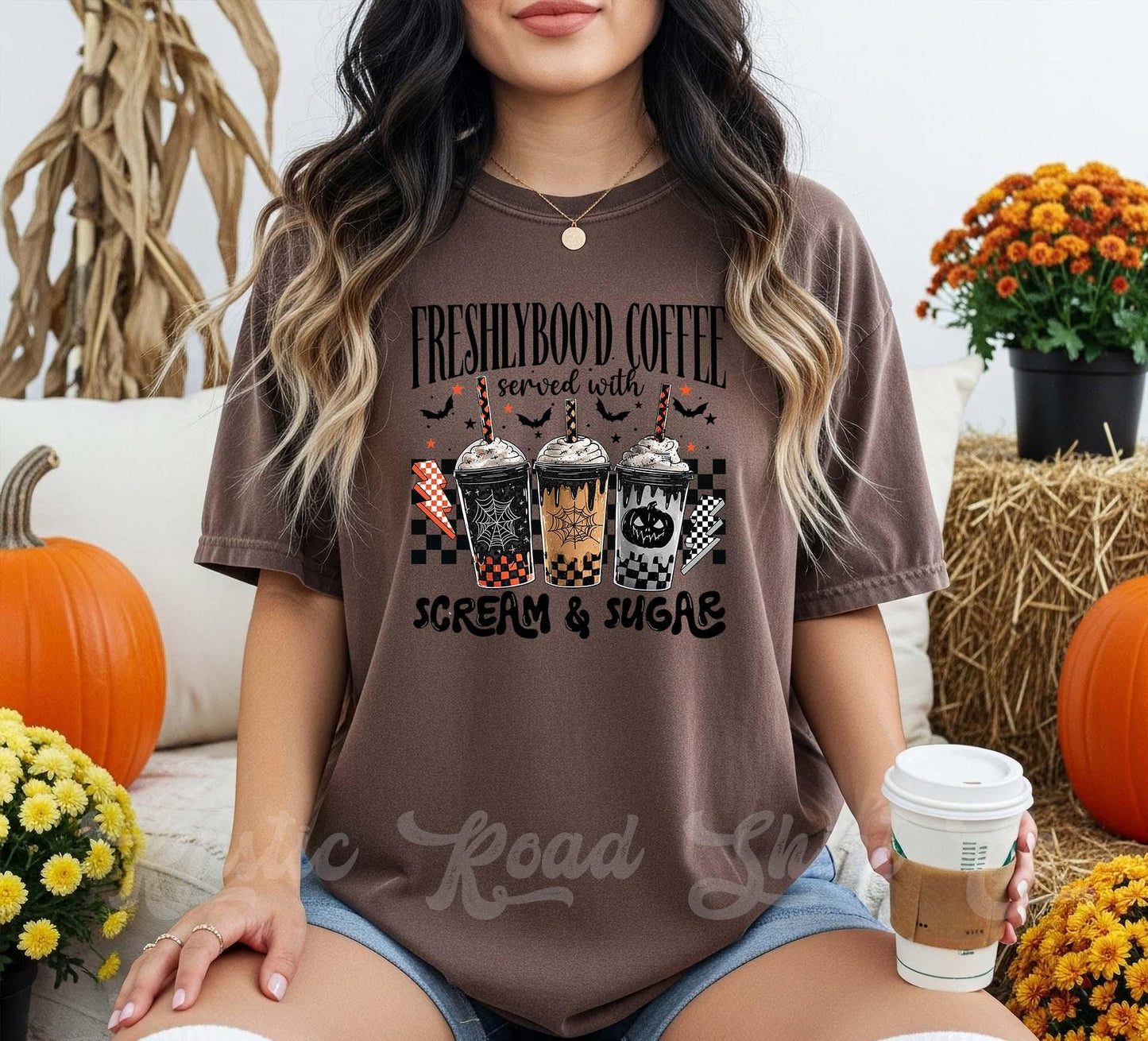 Coffee Halloween Shirt, Halloween Shirt, Comfort Colors Halloween Shirt, Womens Halloween Shirt