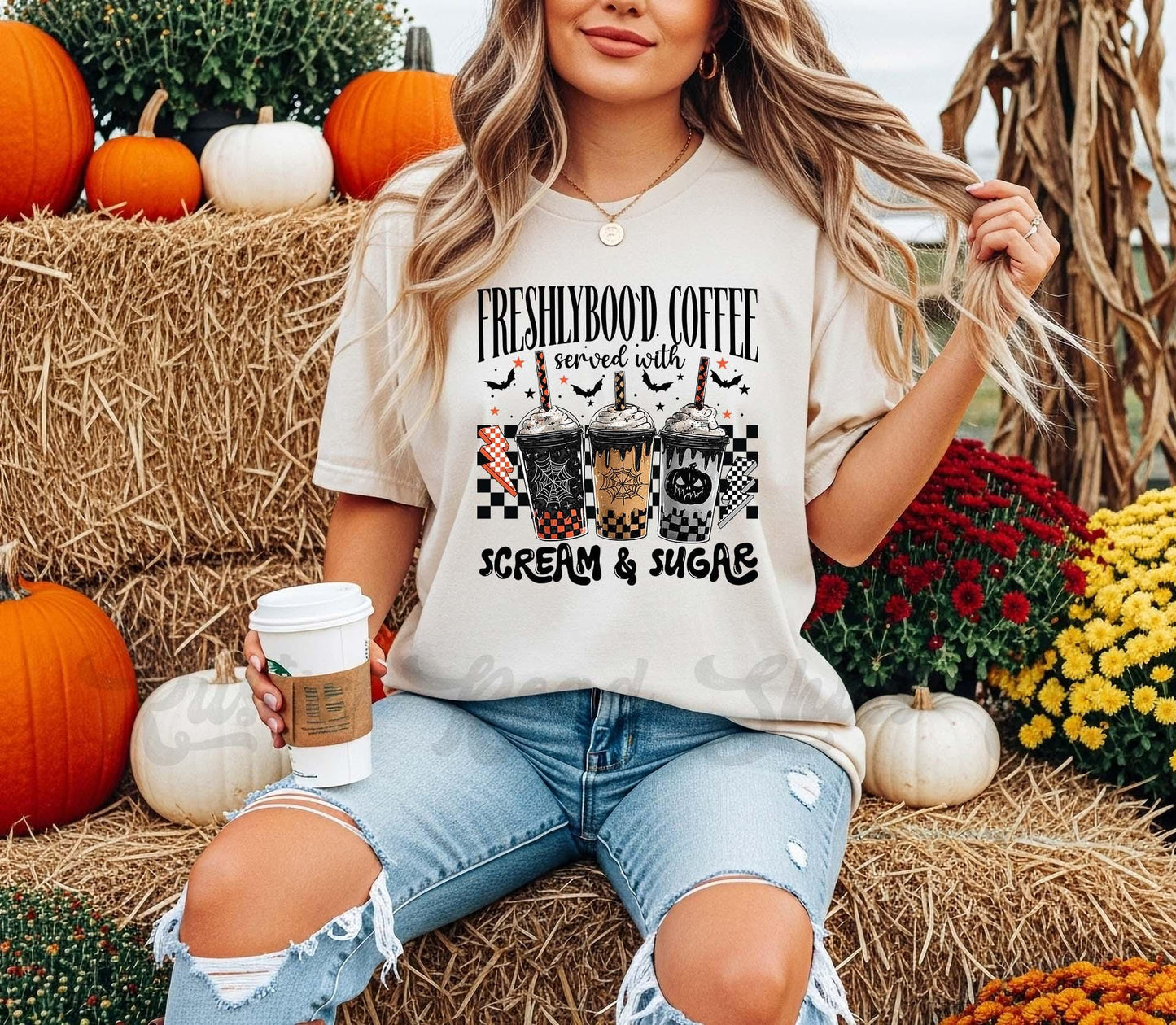 Coffee Halloween Shirt, Halloween Shirt, Comfort Colors Halloween Shirt, Womens Halloween Shirt