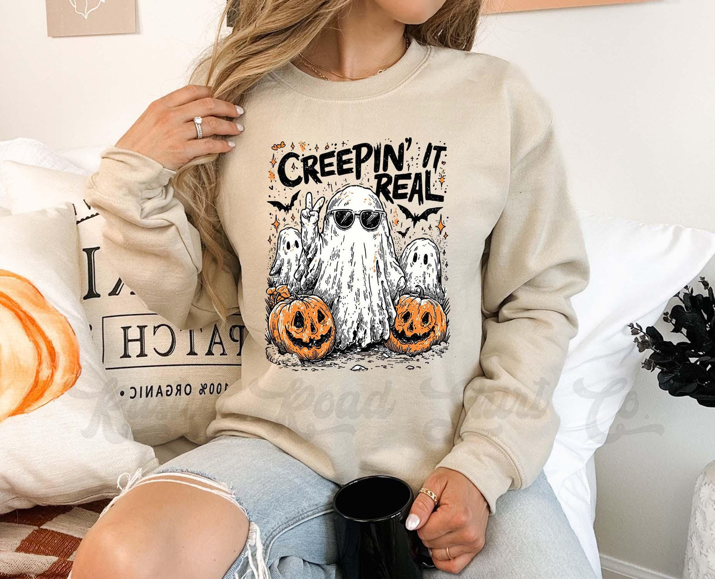 Ghost Halloween Sweatshirt, Halloween Sweatshirt, Vintage Halloween Sweatshirt, Retro Halloween Sweatshirt, Toddler Halloween Sweatshirt