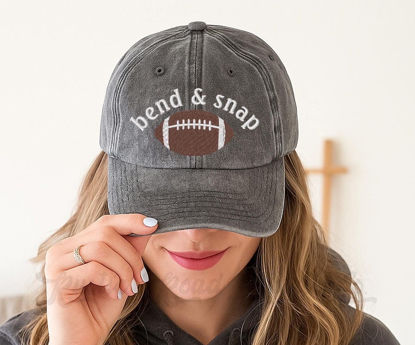 Football Hat, Custom Embroidered Hat, Football Trucker Hat, Embroidered Team Hat, Custom Trucker Hat