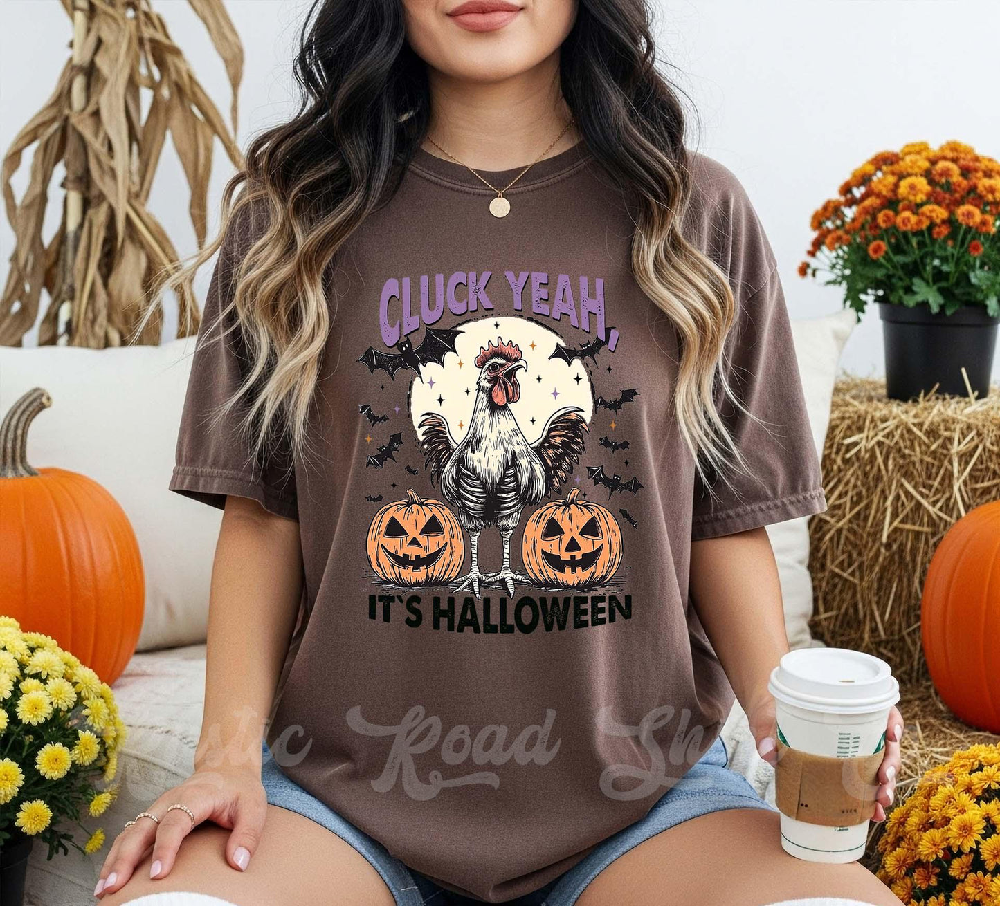 Chicken Halloween Shirt, Funny Halloween Shirt, Comfort Colors Halloween Shirt, Womens Halloween Shirt