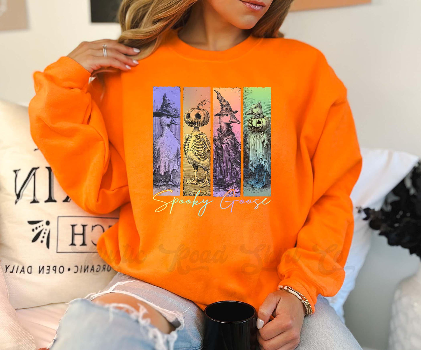 Goose Halloween Sweatshirt, Women's Halloween Sweatshirt, Retro Halloween Sweatshirt, Toddler Halloween Sweatshirt