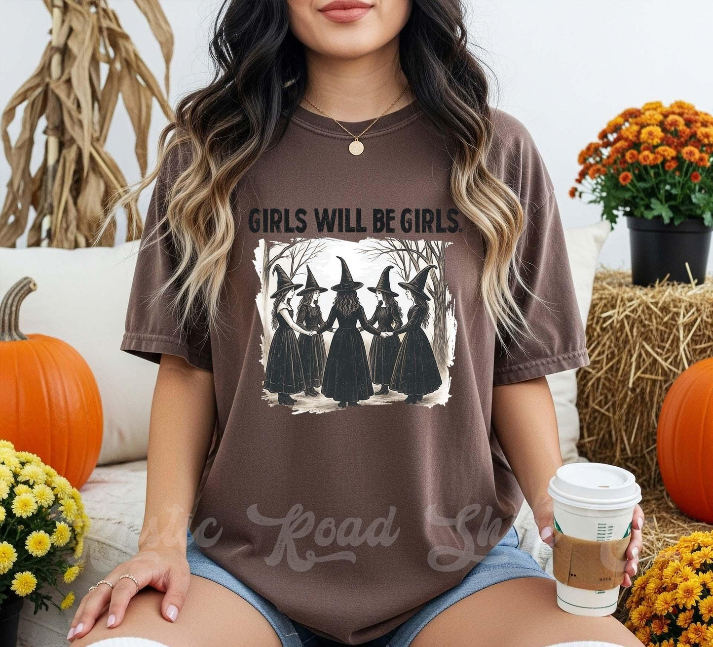 Girls will be Girls Halloween shirt, Funny Halloween Shirt, Comfort Colors Halloween Shirt, Womens Halloween Shirt