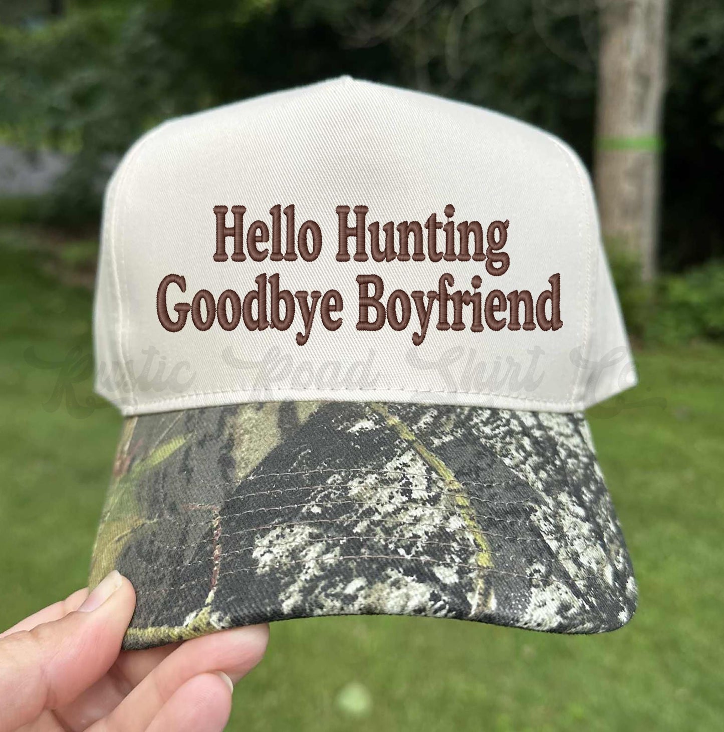 Hello Hunting Season Hat, Embroidered Hunting Hat, Canvas Hat, Camo Embroidered Hat, Funny Hunting Hat