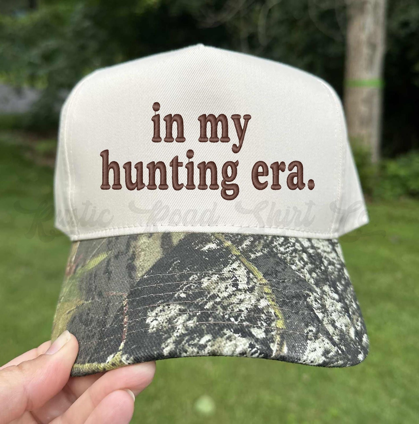 In My Hunting Era Hat, Embroidered Hunting Hat, Canvas Hat, Camo Embroidered Hat, Funny Hunting Hat