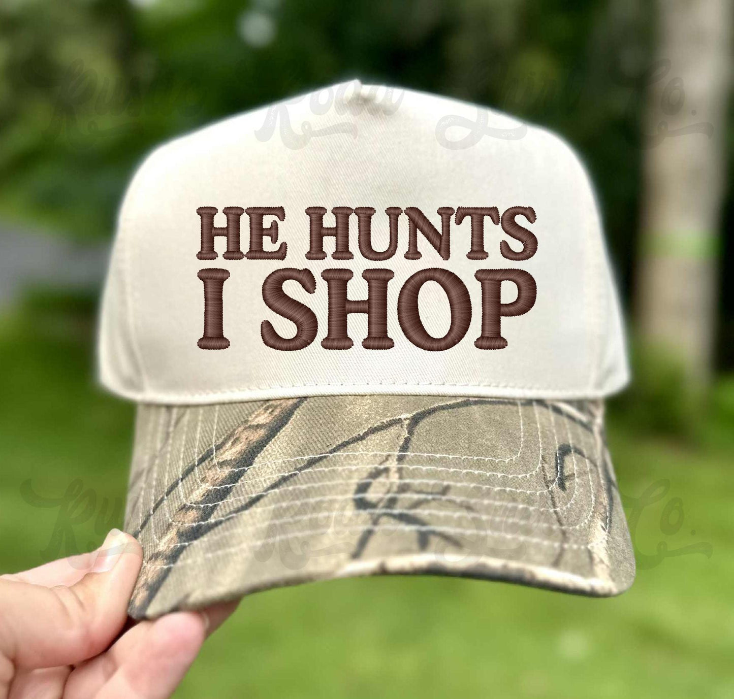 Hunting Wife Hat, Embroidered Hunting Hat, Canvas Hat, Camo Embroidered Hat, Funny Hunting Hat