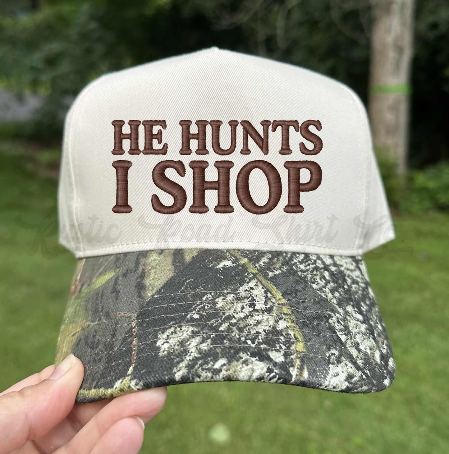 Hunting Wife Hat, Embroidered Hunting Hat, Canvas Hat, Camo Embroidered Hat, Funny Hunting Hat