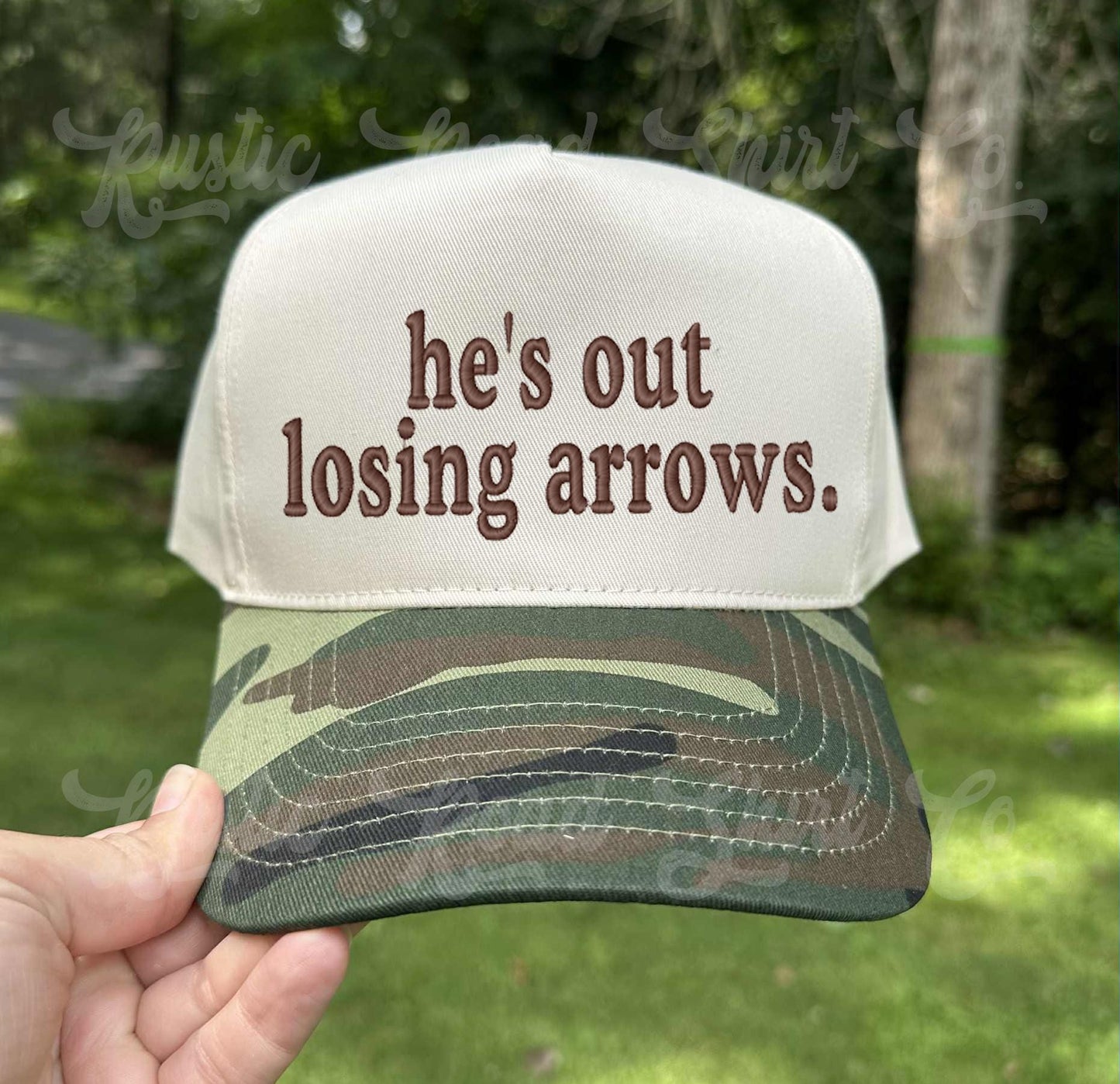 Hunting Wife Hat, Bowhunting Hat, Embroidered Hunting Hat, Canvas Hat, Camo Embroidered Hat, Funny Hunting Hat