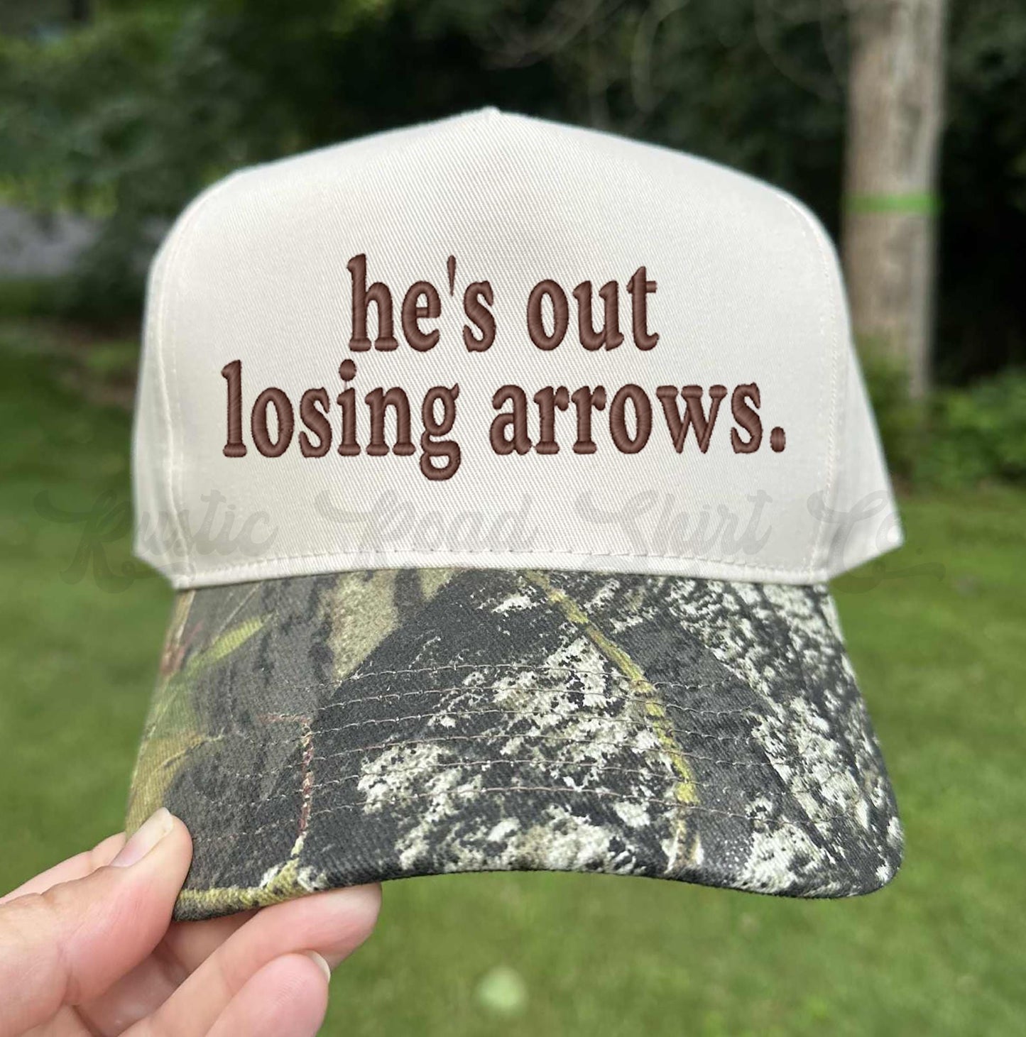 Hunting Wife Hat, Bowhunting Hat, Embroidered Hunting Hat, Canvas Hat, Camo Embroidered Hat, Funny Hunting Hat