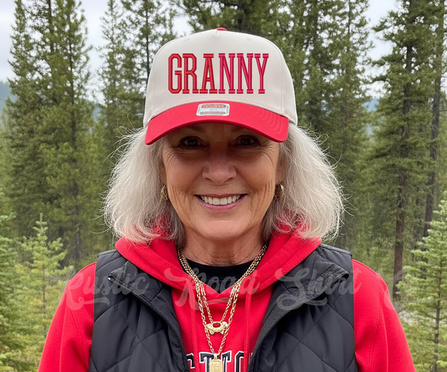Grandma Embroidered Hat, Grandma Gift, Grandparents Gift, Puff Print Trucker Hat, Embroidered Team Hat, Custom Trucker Hat