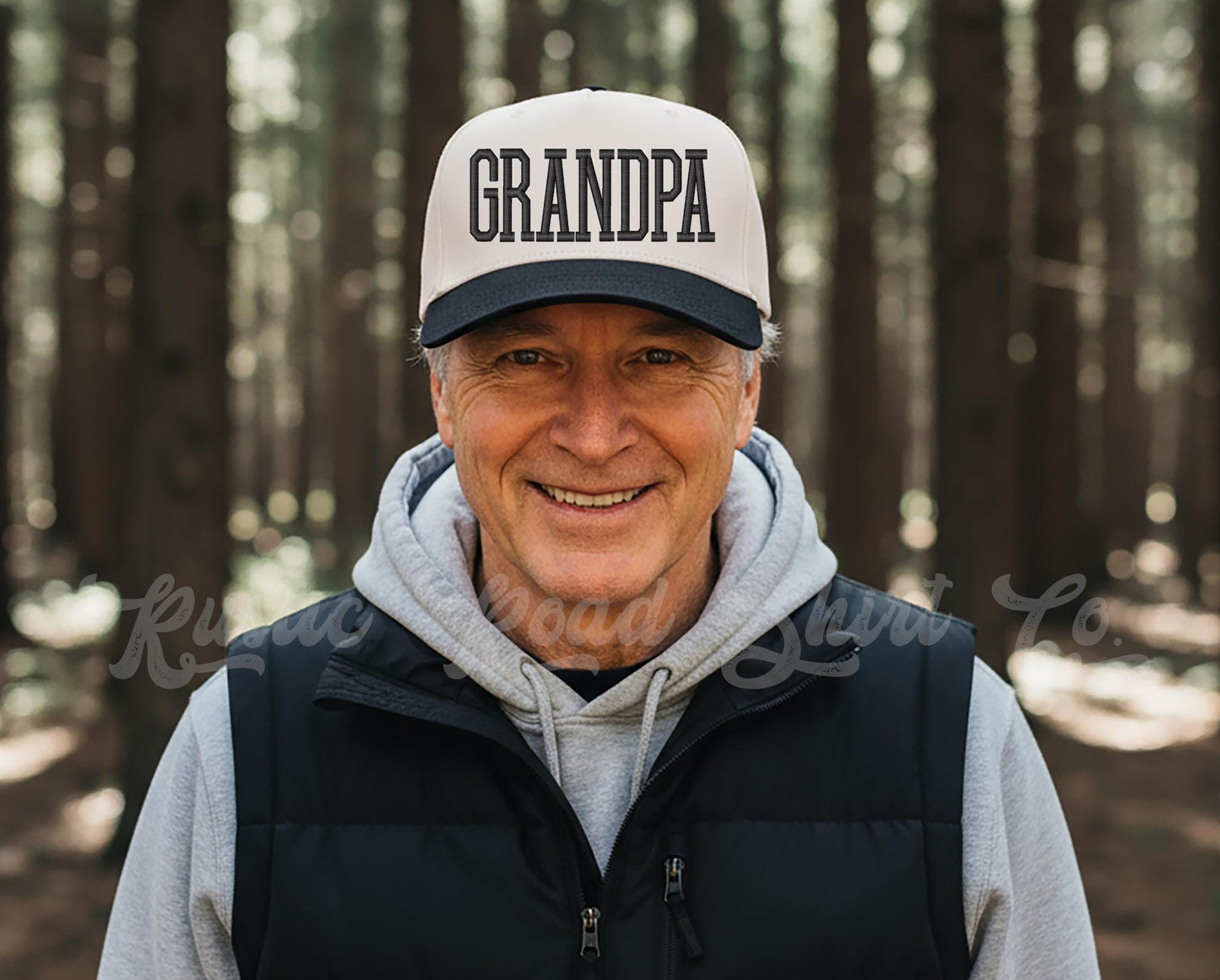 Gramps Embroidered Hat, Gramps Gift, Grandparents Gift, Puff Print Trucker Hat, Embroidered Team Hat, Custom Trucker Hat