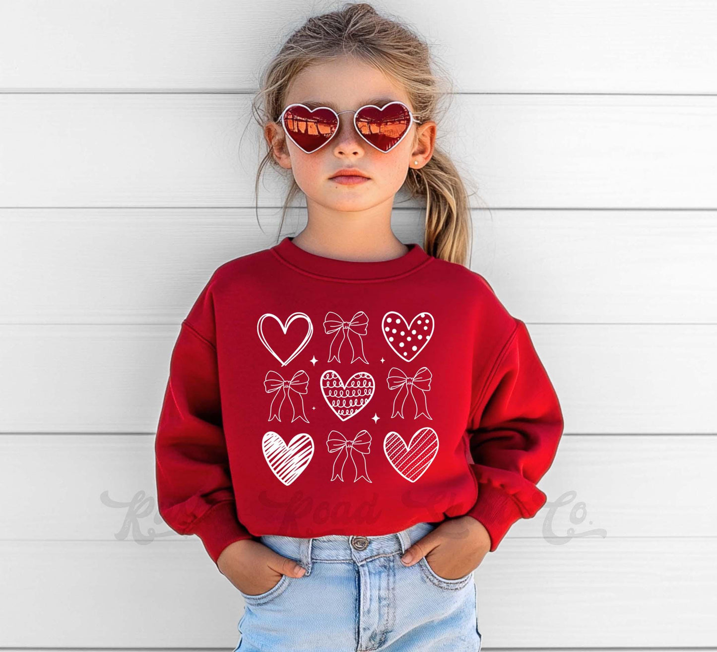 Heart Sweatshirt, Girls Valentines Sweatshirt, Kids Valentines Day Shirt, Funny Valentines Day Shirt