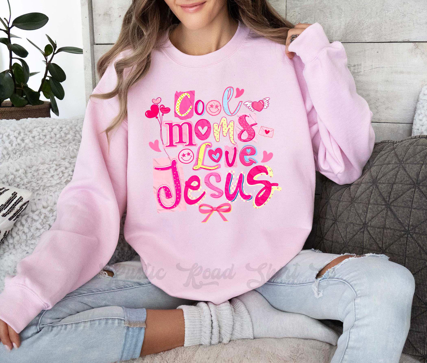 Mom Valentines Sweatshirt, Jesus Valentines Sweatshirt, Valentines Crewneck, Teacher Valentines Gift