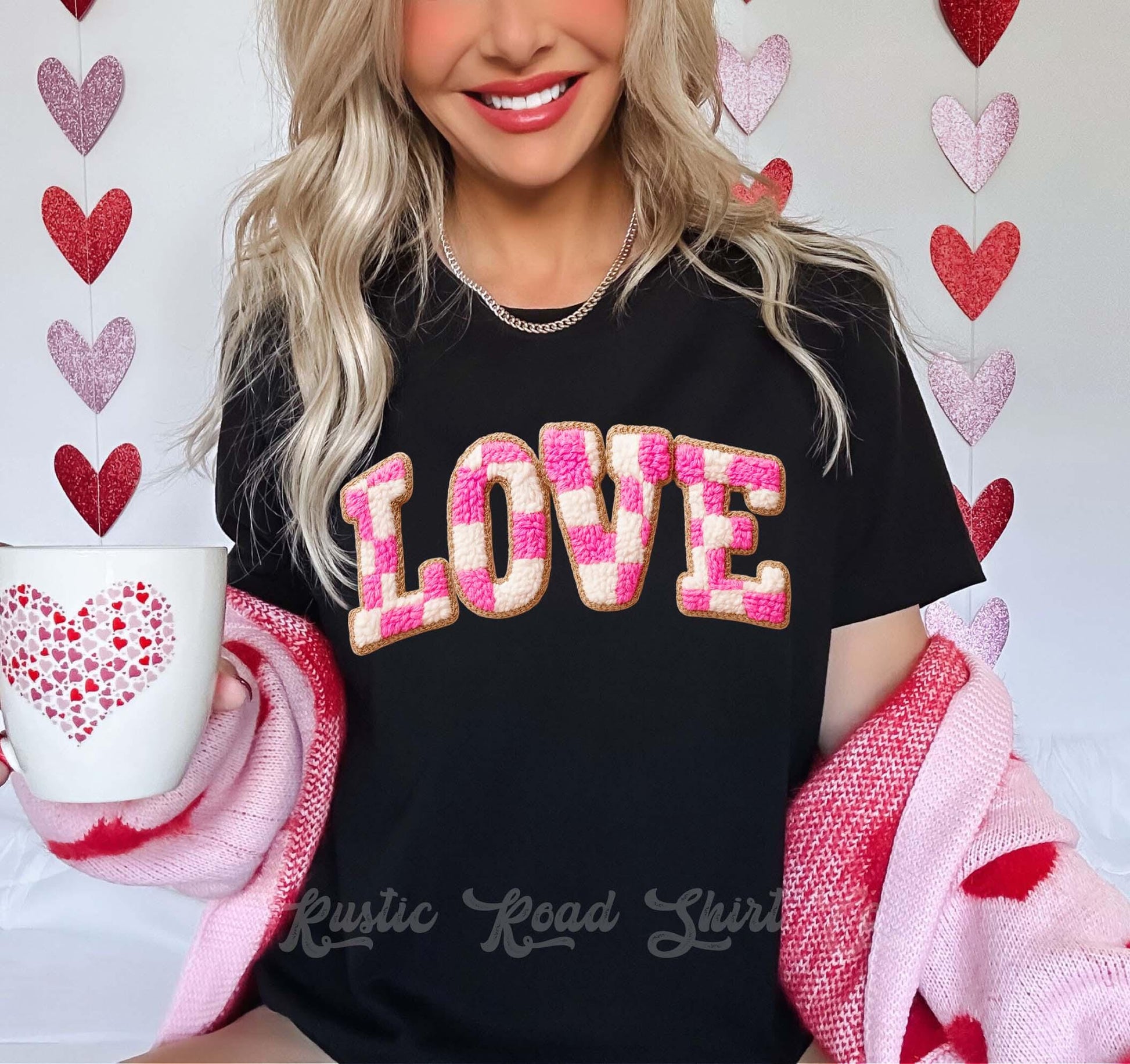 Love Valentines Shirt, Faux Knit Valentine Shirt, Teacher Valentine Shirt, Girls Valentine Shirt