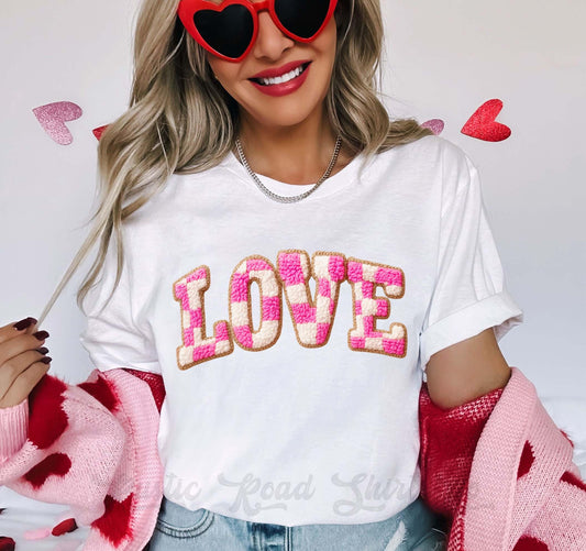 Love Valentines Shirt, Faux Knit Valentine Shirt, Teacher Valentine Shirt, Girls Valentine Shirt