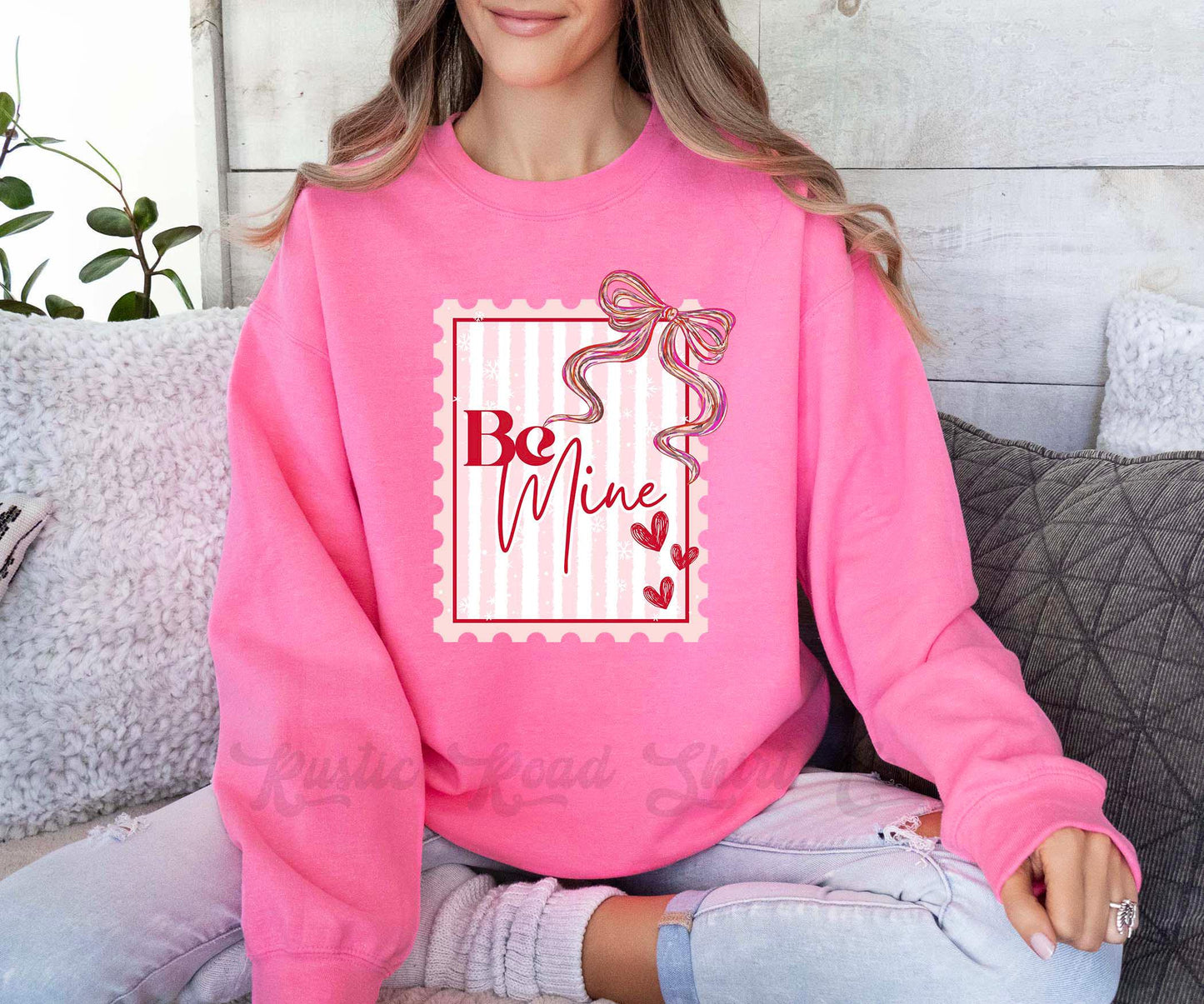 Be Mine Valentines Sweatshirt, Women's Valentines Sweatshirt, Valentines Crewneck, Teacher Valentines Gift