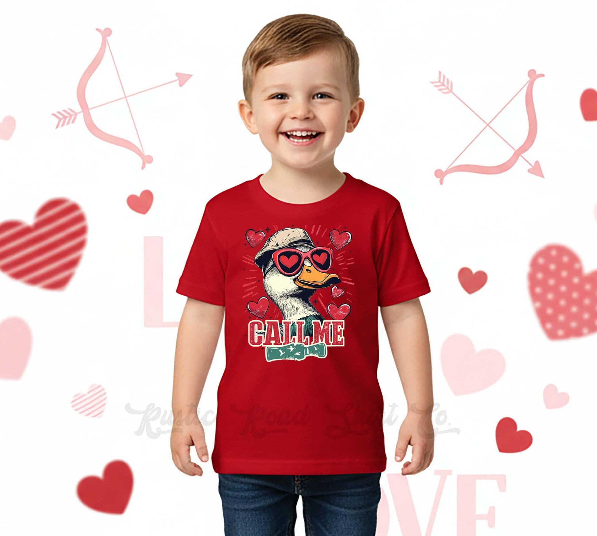 Boys Valentine's Day Shirt, Hunting Toddler Valentine Day Tee, First Valentine's Day Shirt