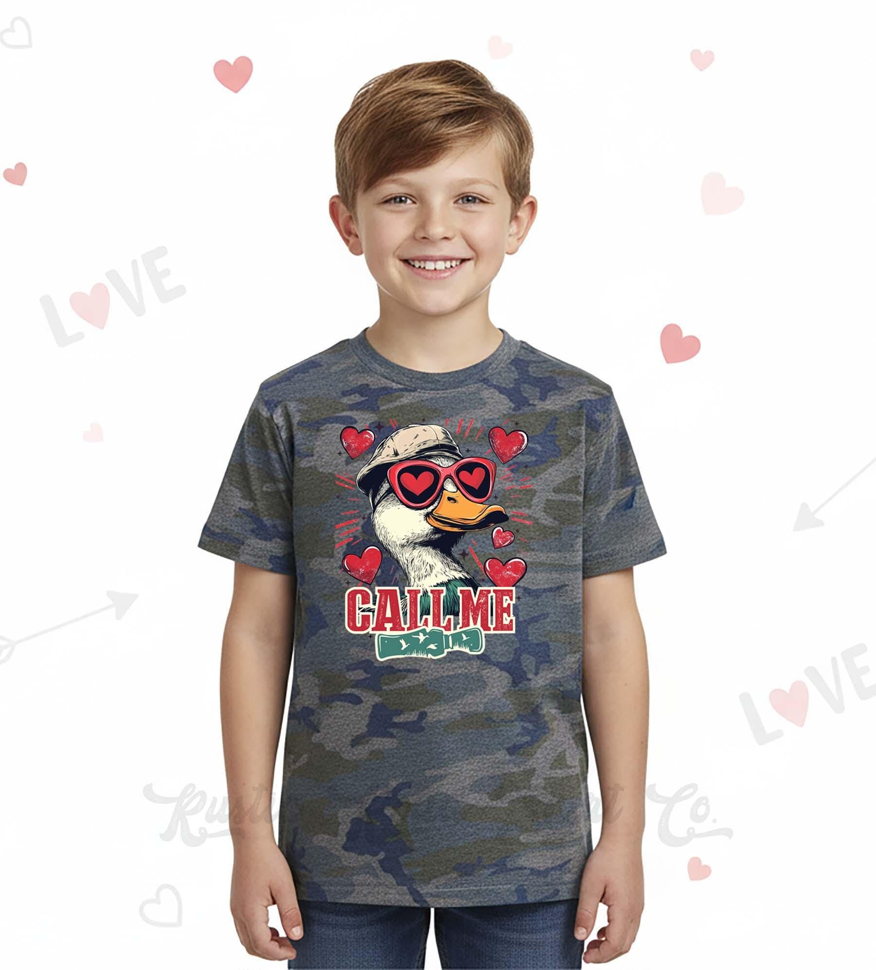 Boys Valentine's Day Shirt, Hunting Toddler Valentine Day Tee, First Valentine's Day Shirt