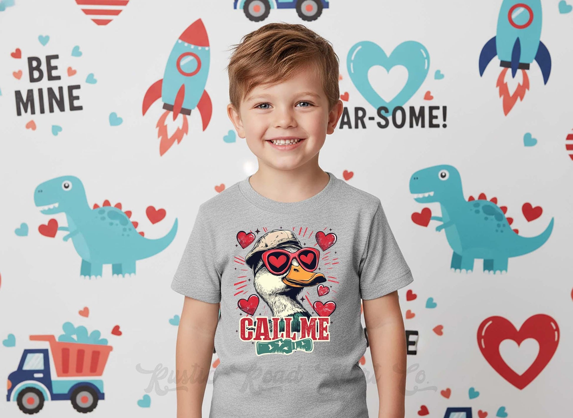 Boys Valentine's Day Shirt, Hunting Toddler Valentine Day Tee, First Valentine's Day Shirt