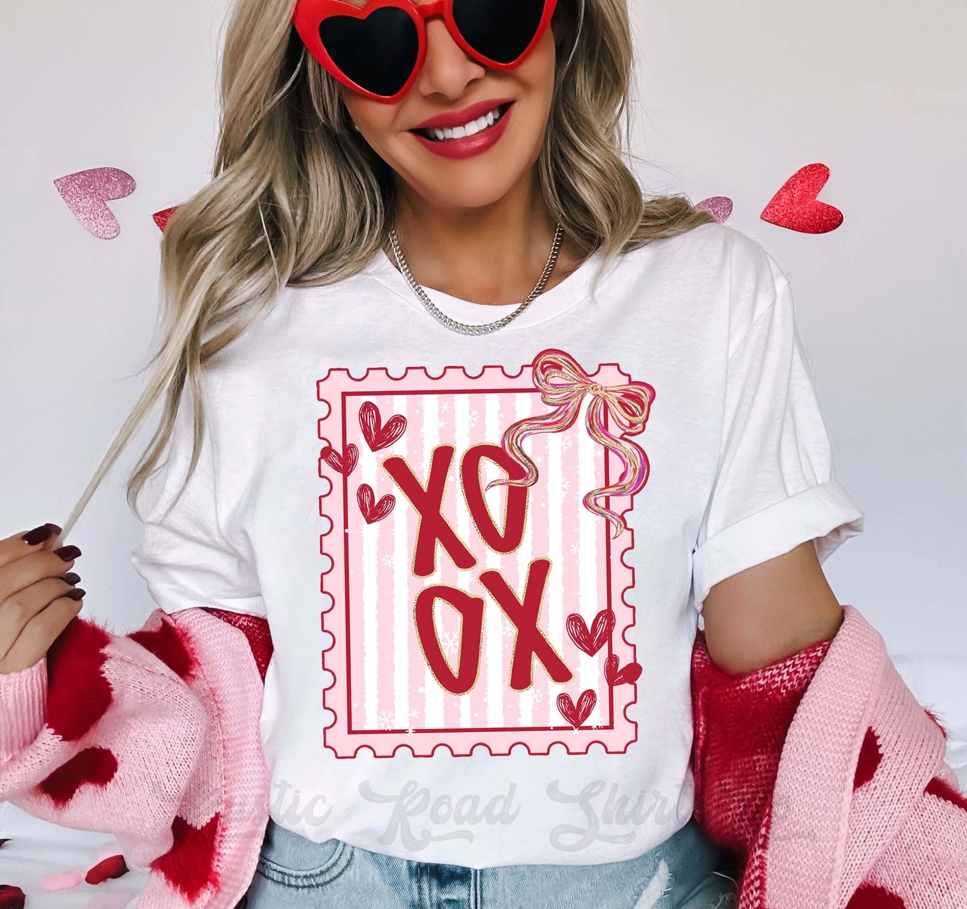 Xoxo Valentines Shirt, Post Card Valentine Shirt, Teacher Valentine Shirt, Girls Valentine Shirt
