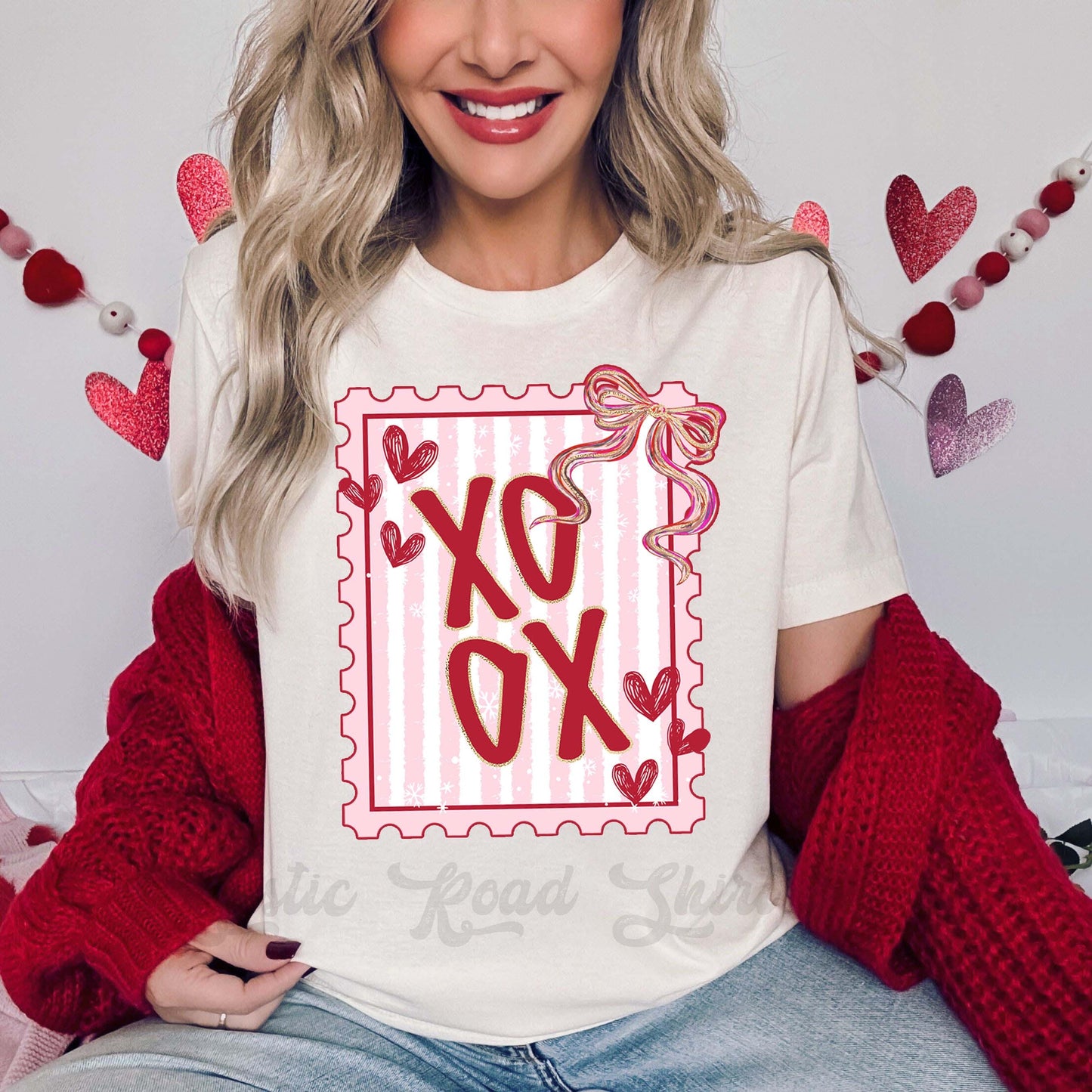 Xoxo Valentines Shirt, Post Card Valentine Shirt, Teacher Valentine Shirt, Girls Valentine Shirt