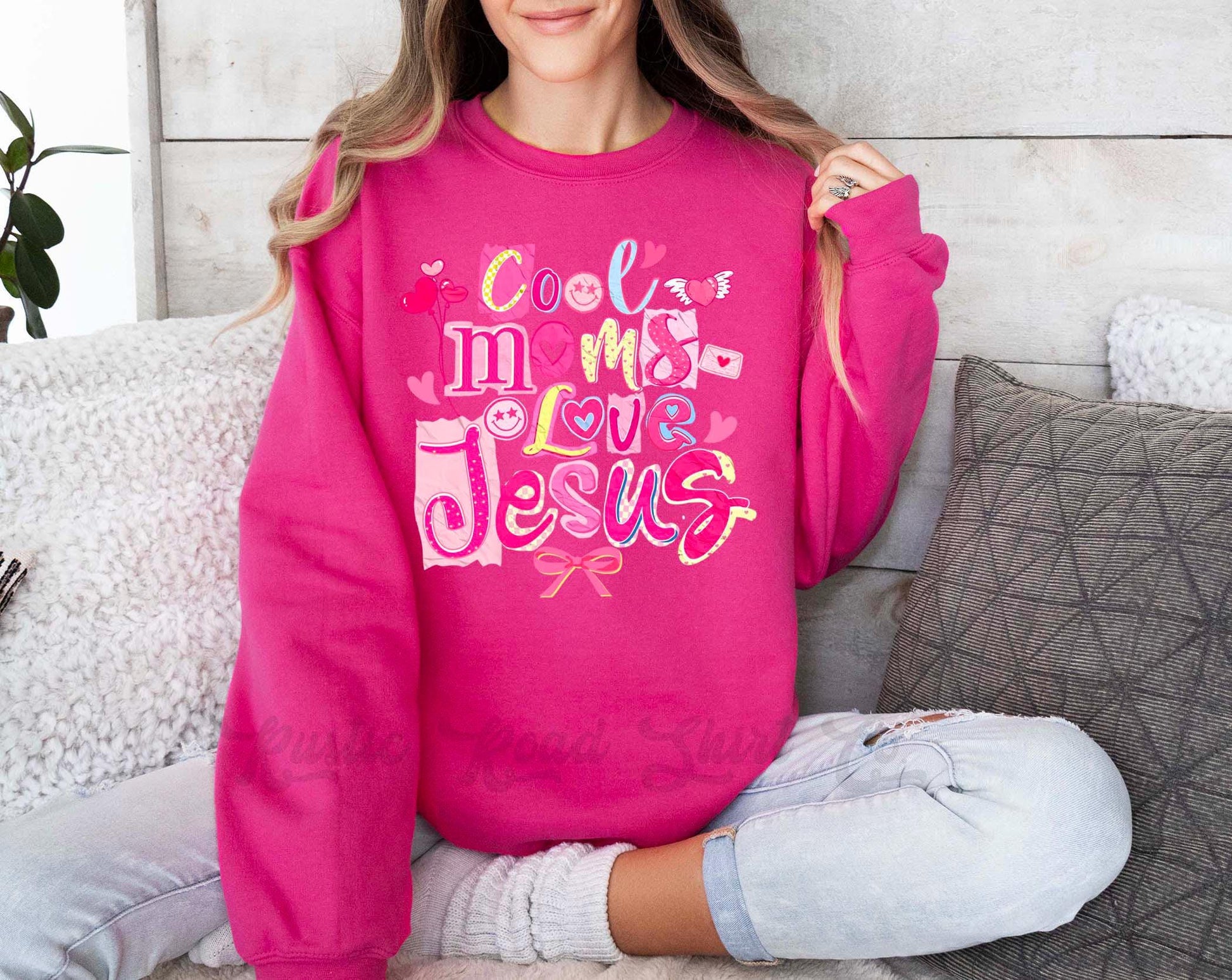 Mom Valentines Sweatshirt, Jesus Valentines Sweatshirt, Valentines Crewneck, Teacher Valentines Gift