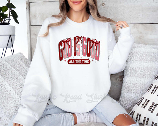 God is Good Sweatshirt, Women's Valentines Sweatshirt, Valentines Crewneck, Teacher Valentines Gift